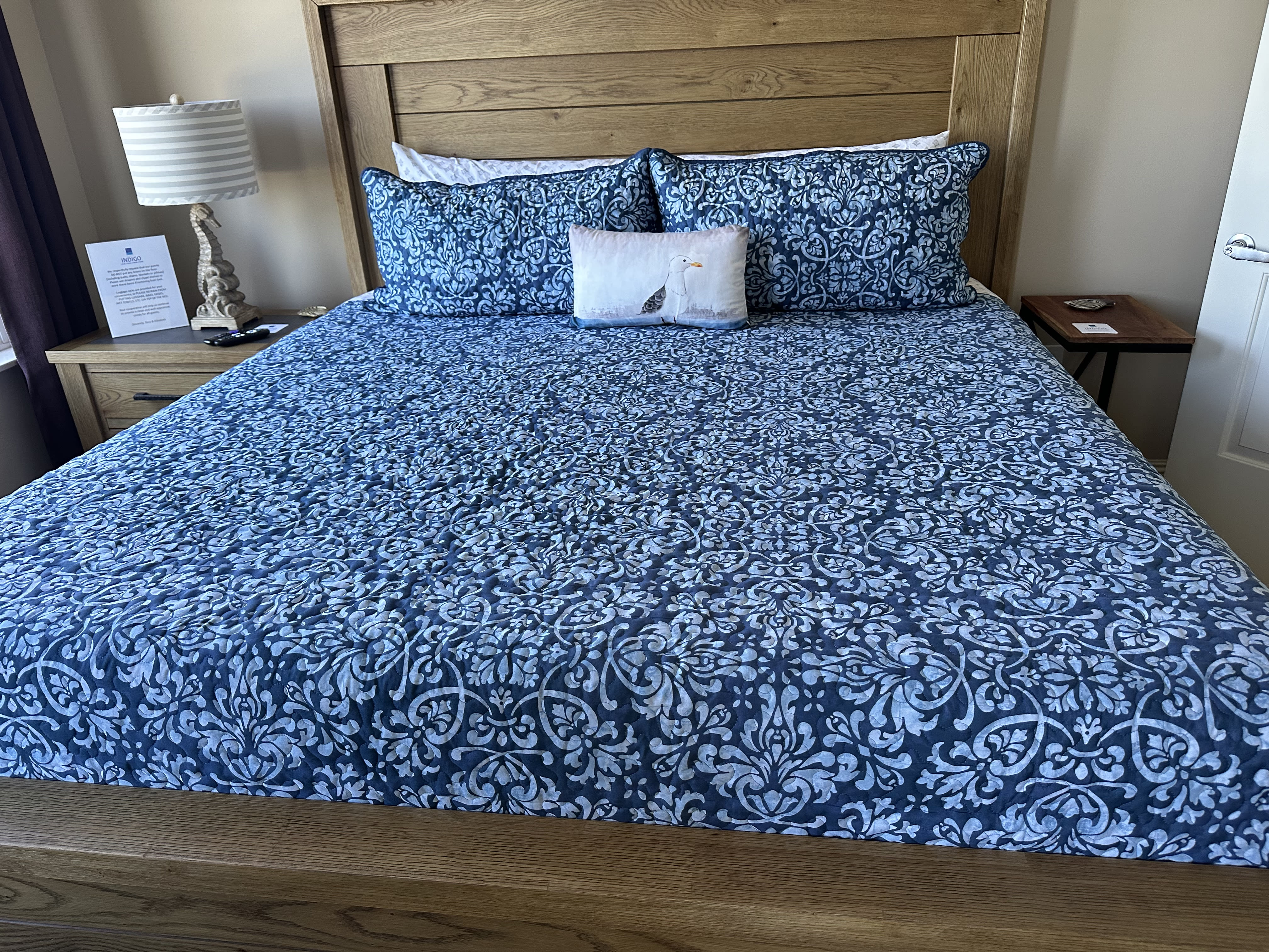 New King Size bed in the guest bedroom, our guests are absolutely loving it