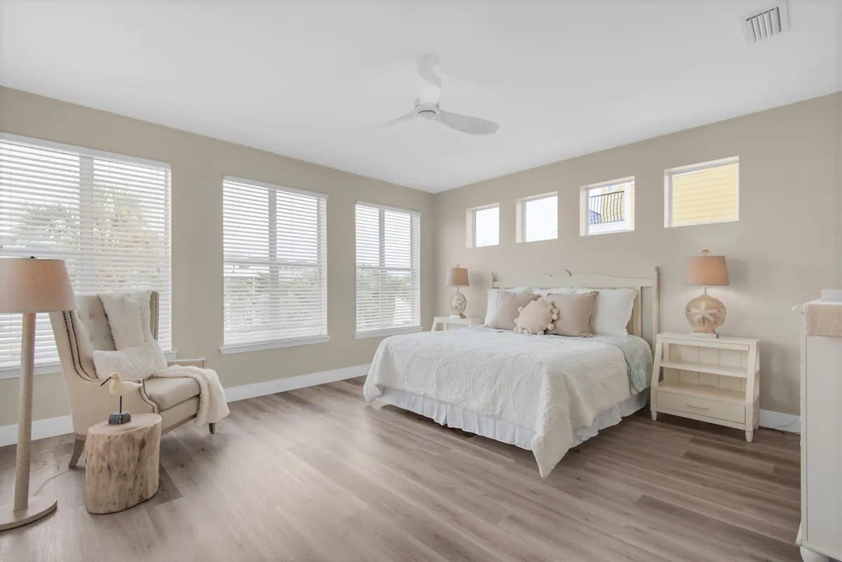 Sunkissed-22 2nd Floor. Bed 2, photo 3. King master suite with private full bath and balcony.