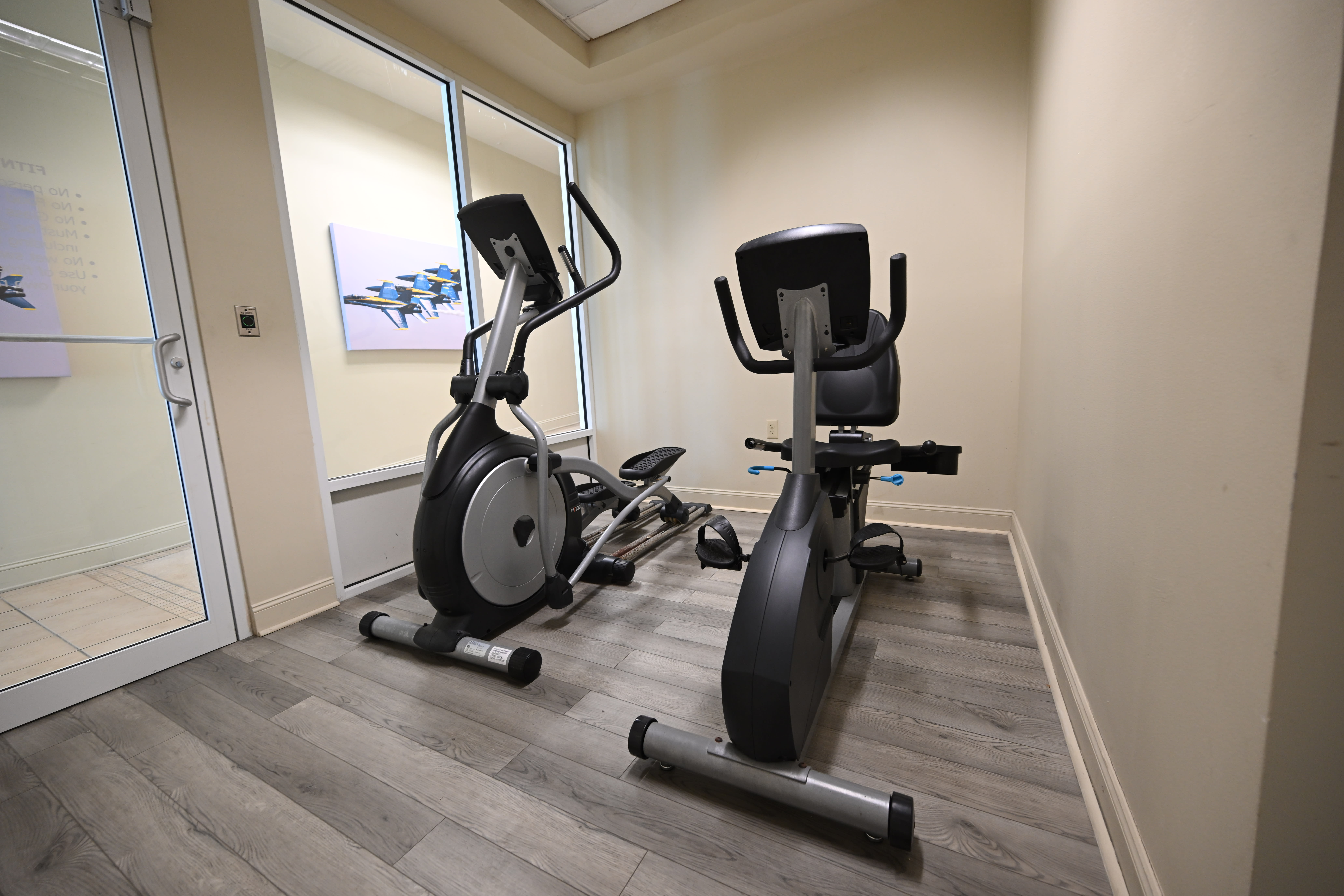 Fitness room at the Perdido Sun