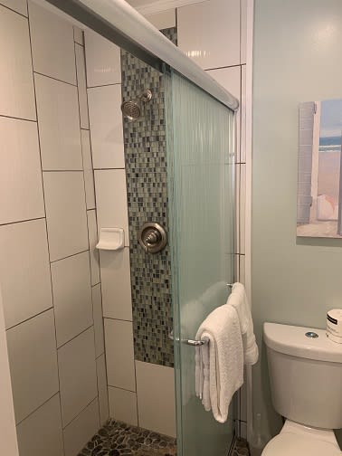 Custom walk in shower will make your day!