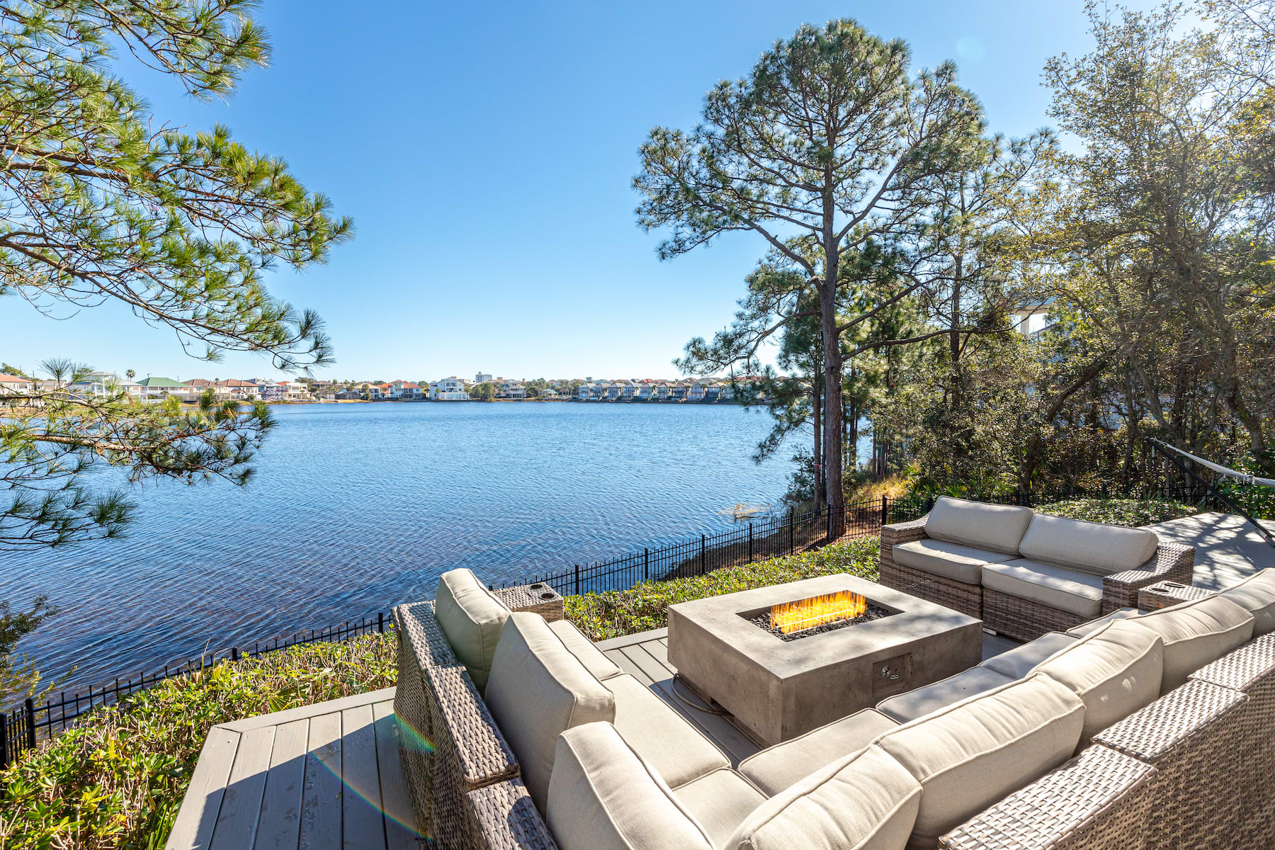 Waterfront View and Fire Pit