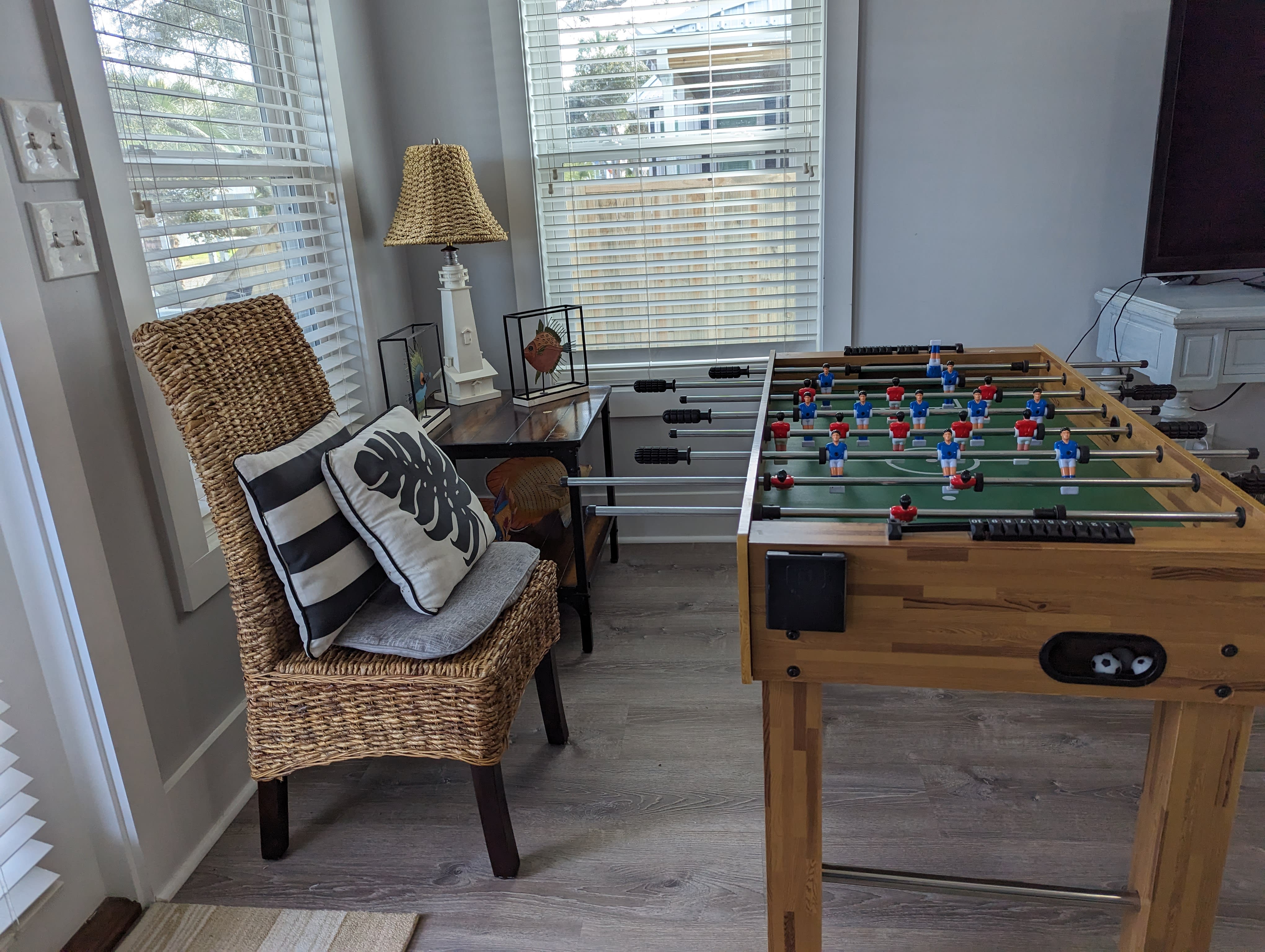 Foosball in the game area