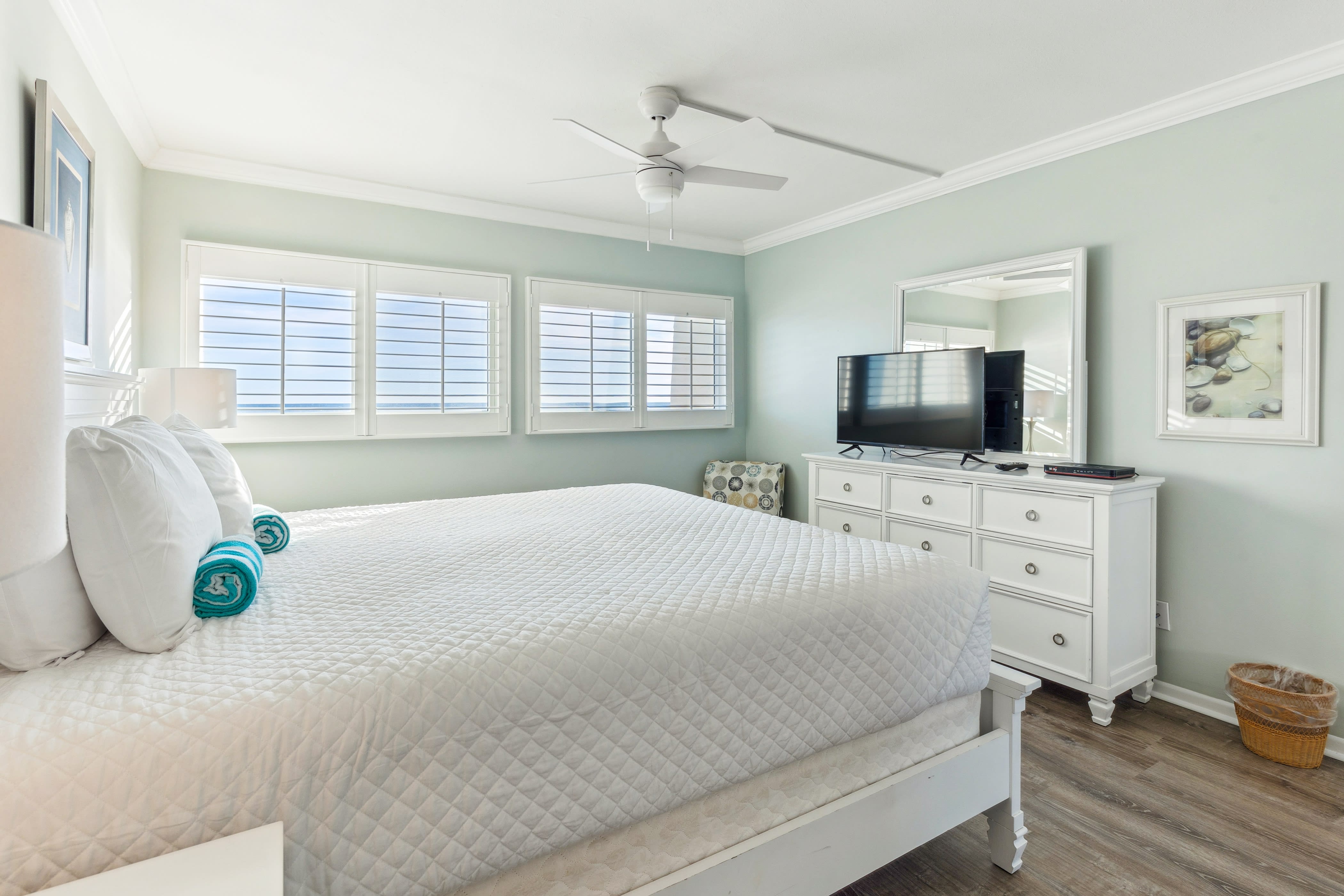 views of the Gulf from the master bedroom