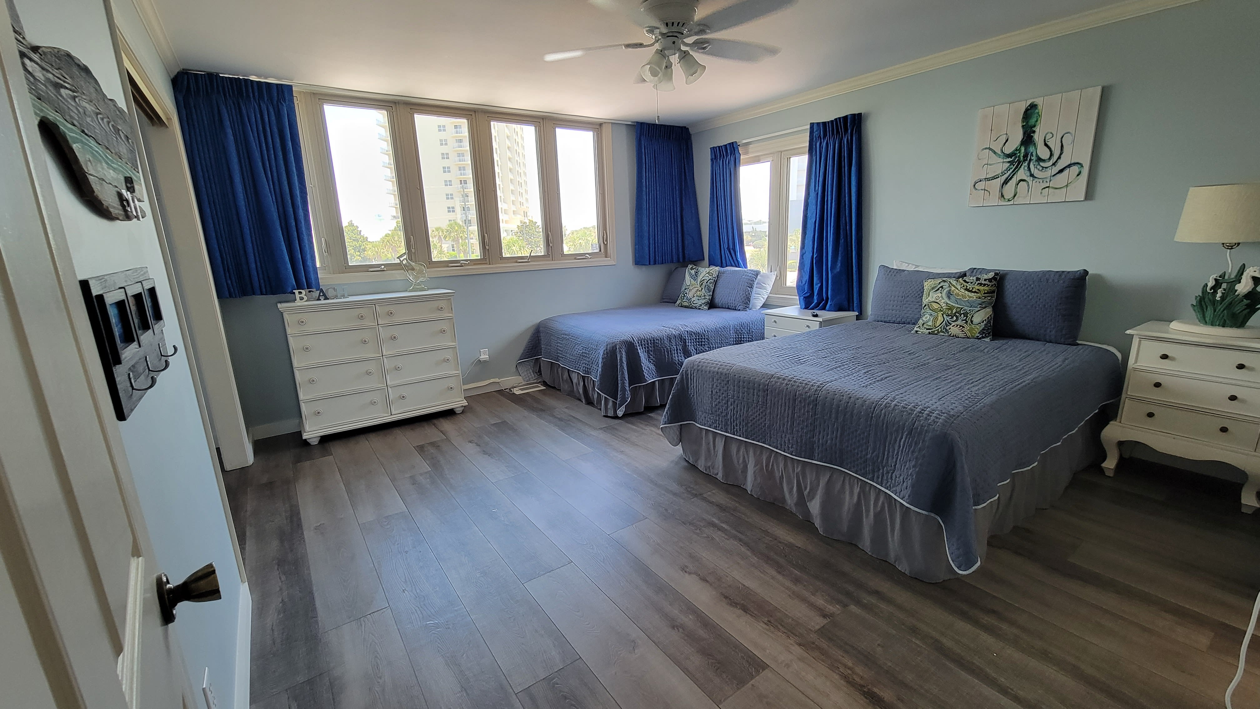 Third BR has a full-size bed and a queen bed, large closet, great natural light