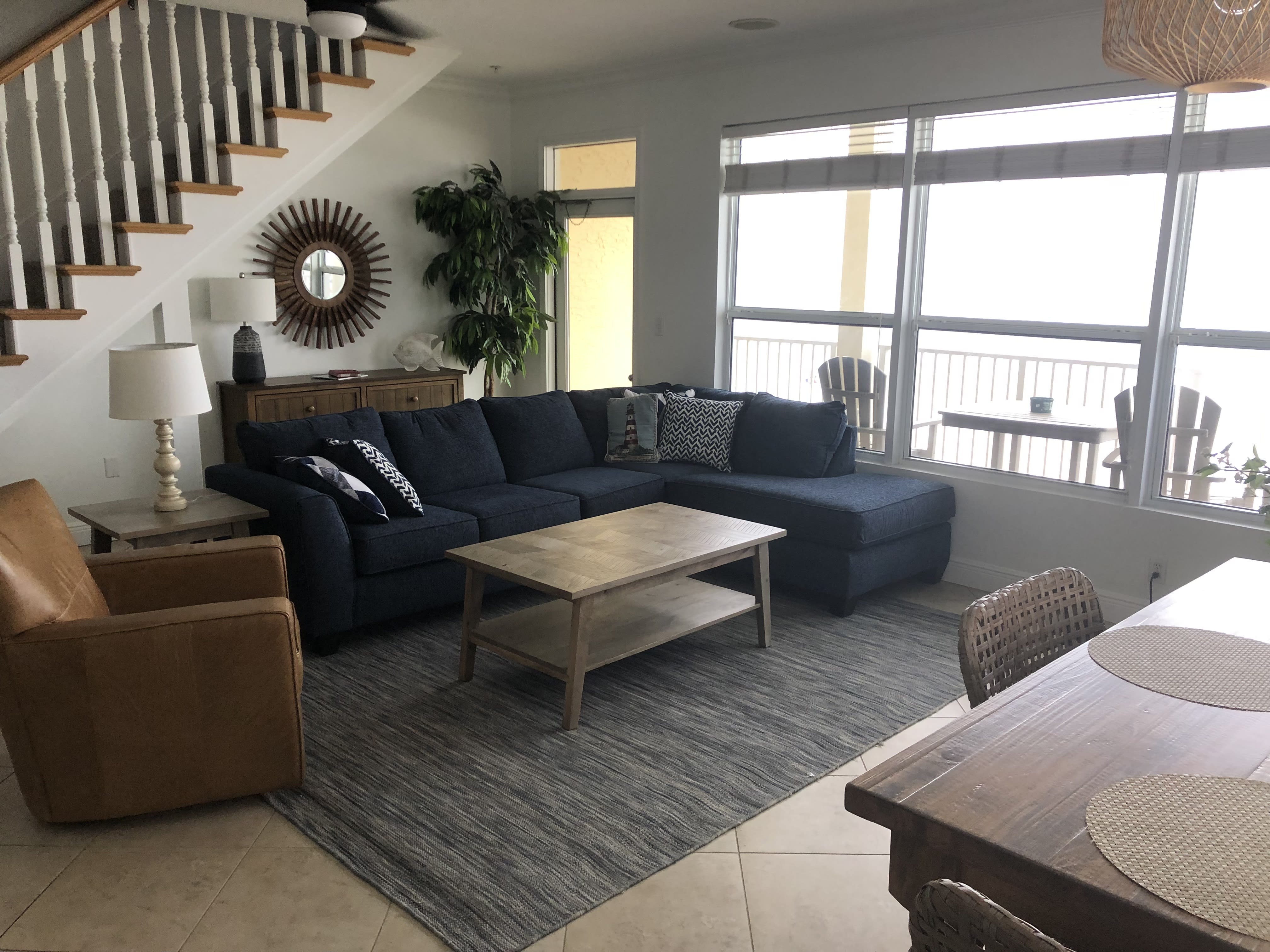 Newly redecorated and furnished living room