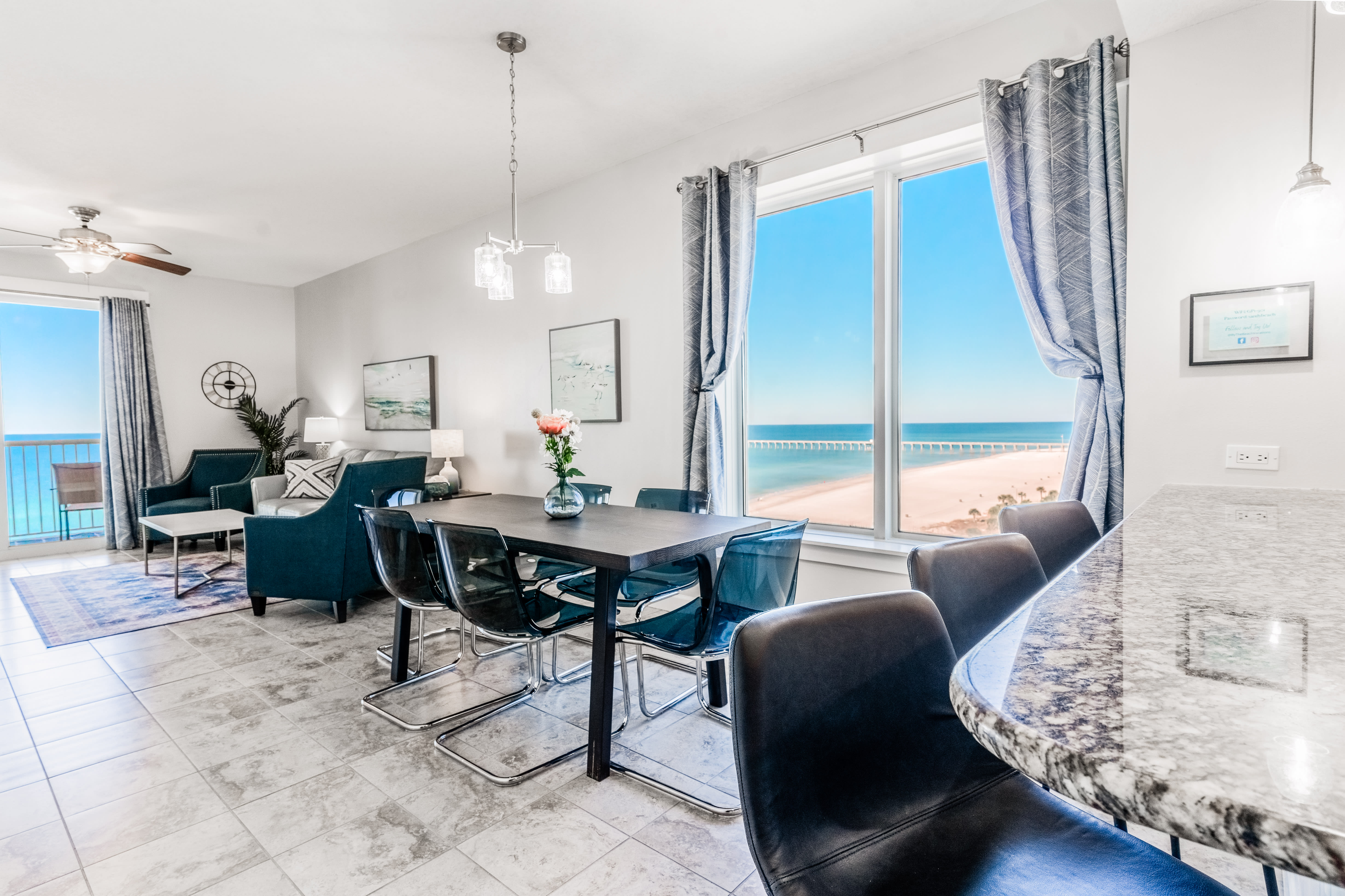 Corner unit provides gulf views from almost every room! 