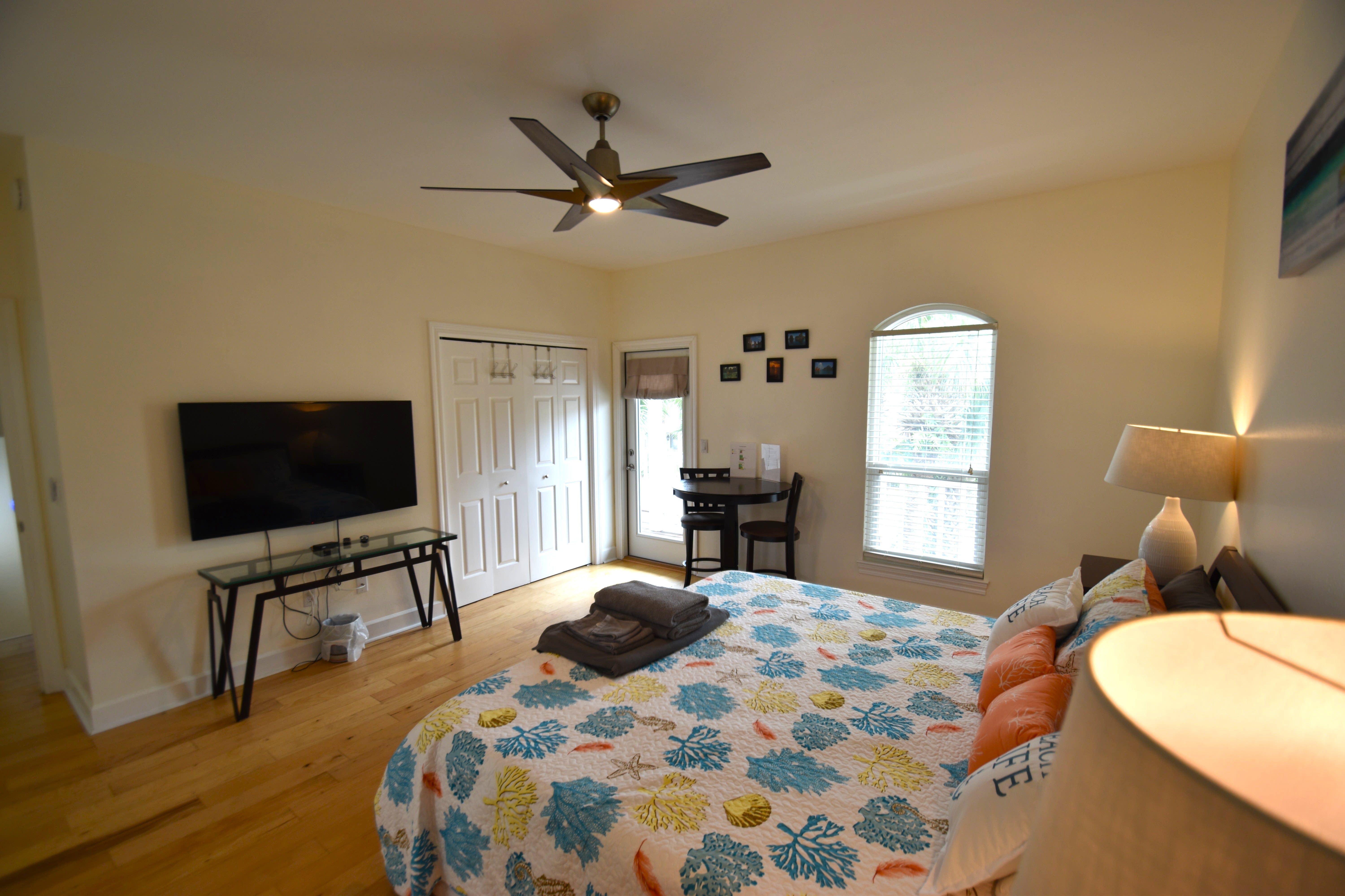 Bedroom 1 Lounge in bed and enjoy a show on the 52 inch TV before going to sleep