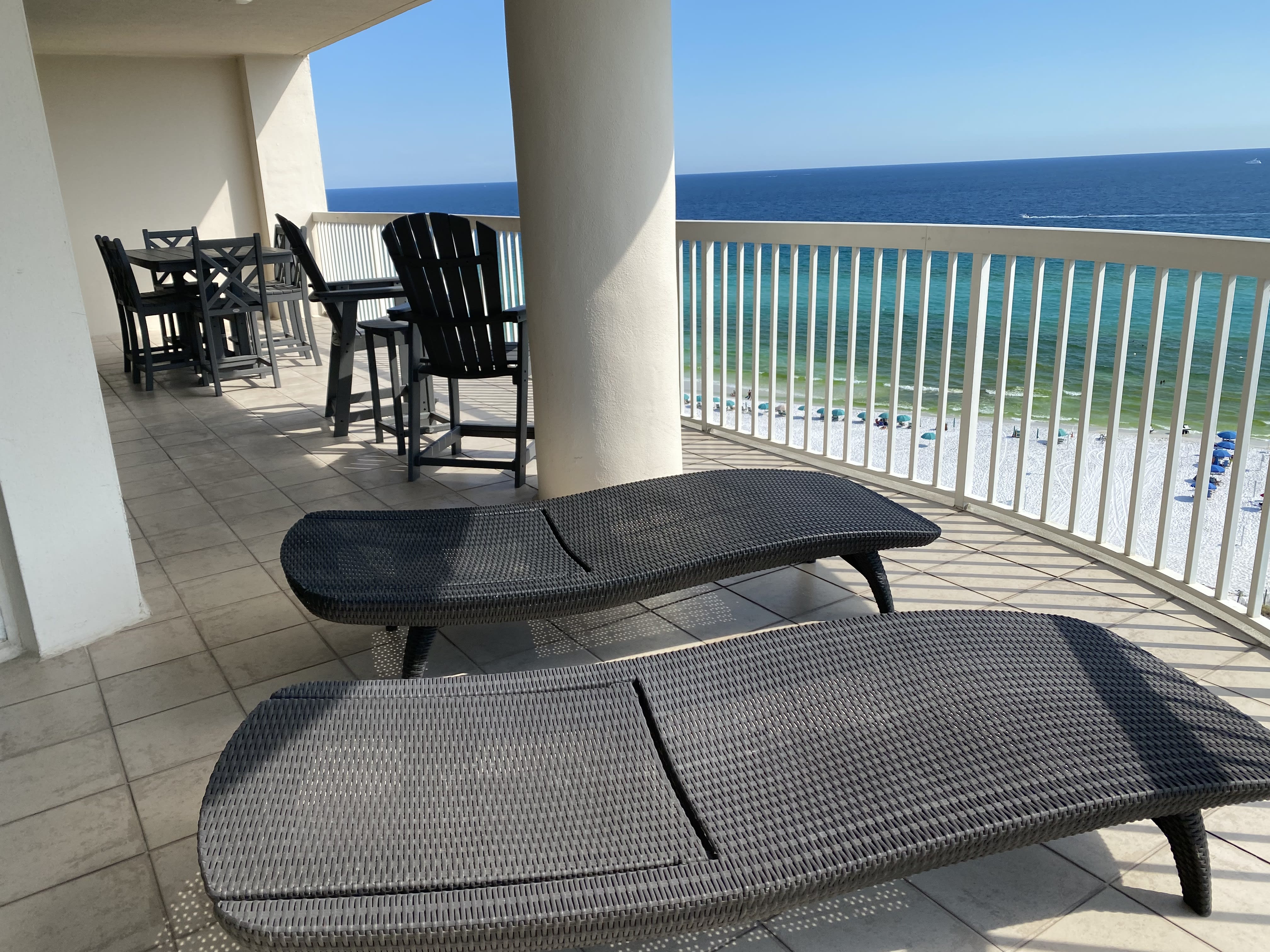 Dining Table w 6 chairs, 2 Adirondack Chairs w small table &amp; 2 lounge chairs