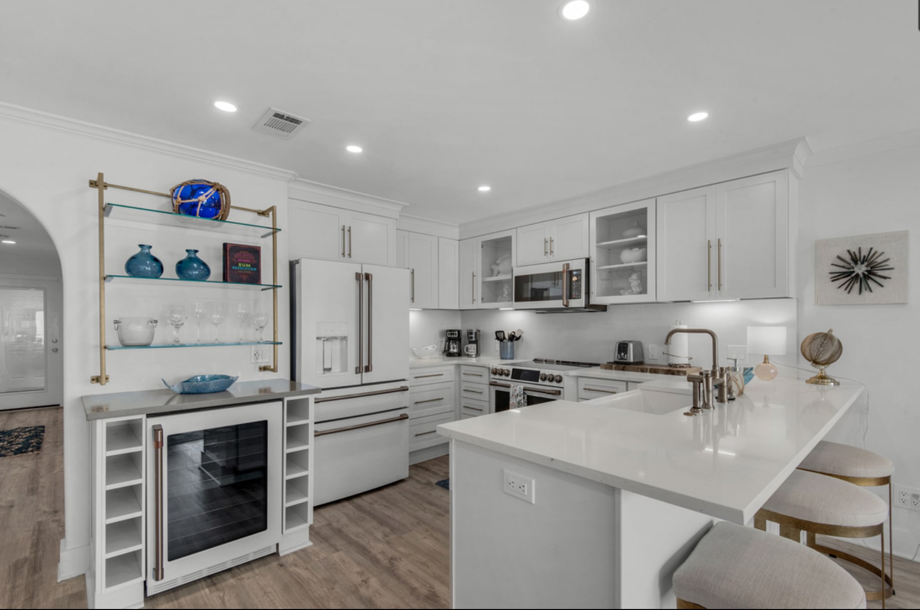 New appliances compliment this beautiful kitchen