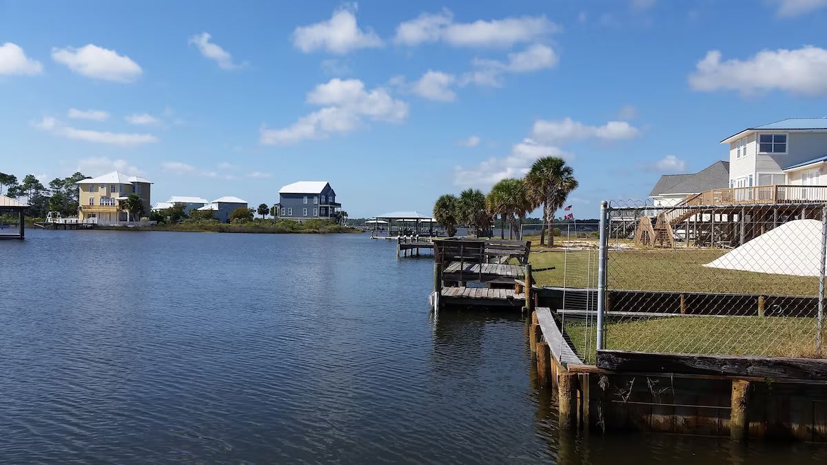 Lagoon view from your private dock!
