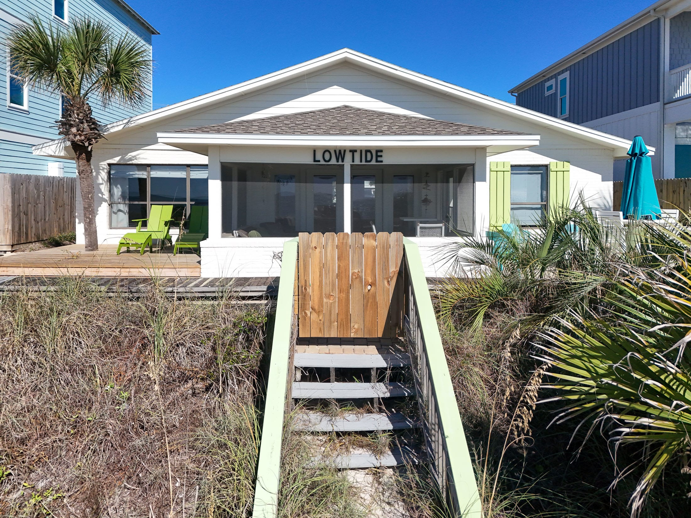 View of house from the beach