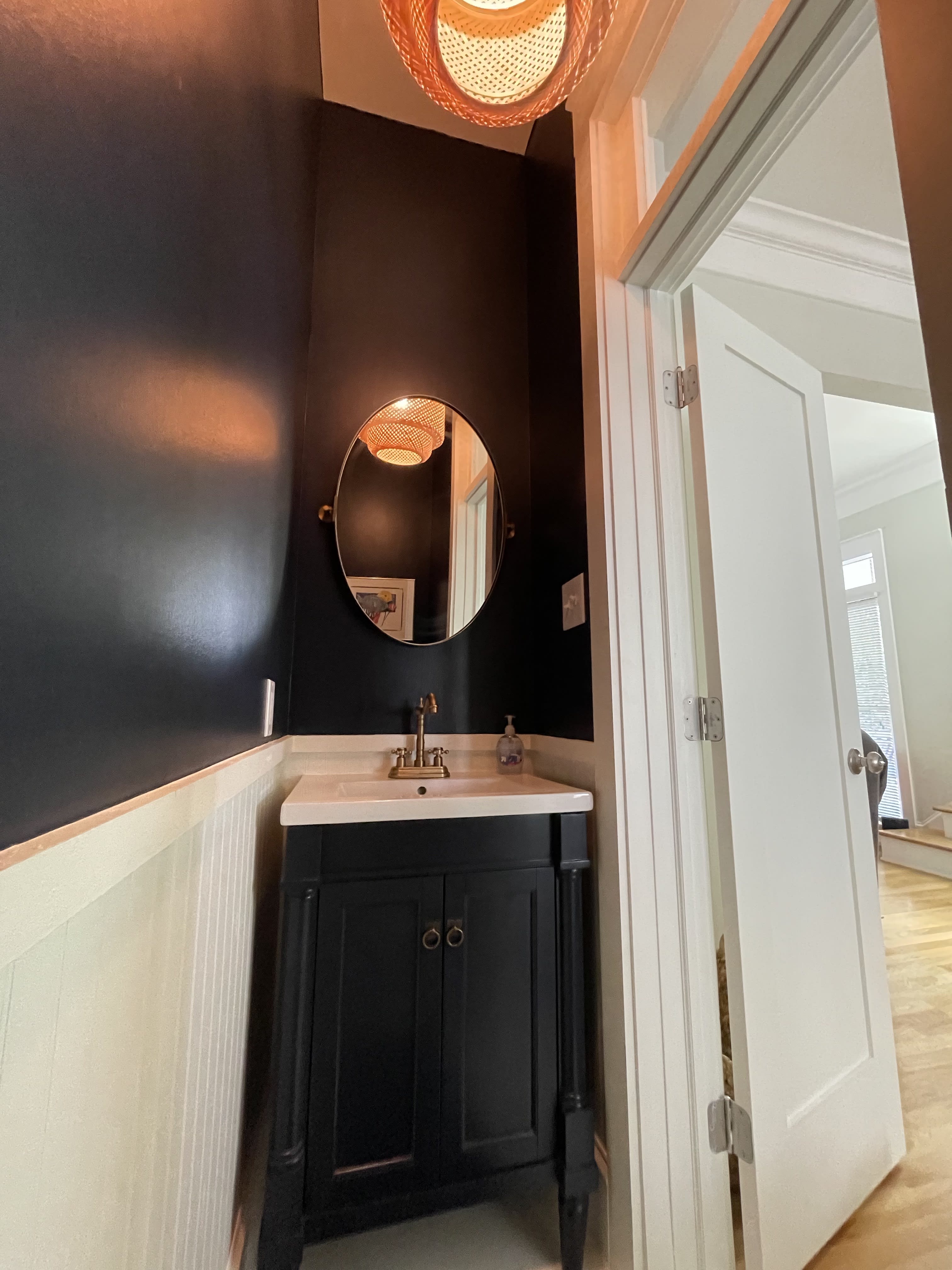 Half bath off of the main living area