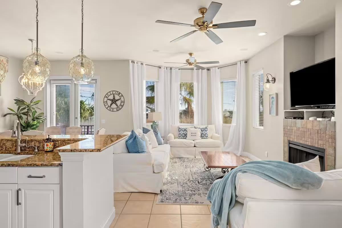 Open Kitchen space connected with Living room