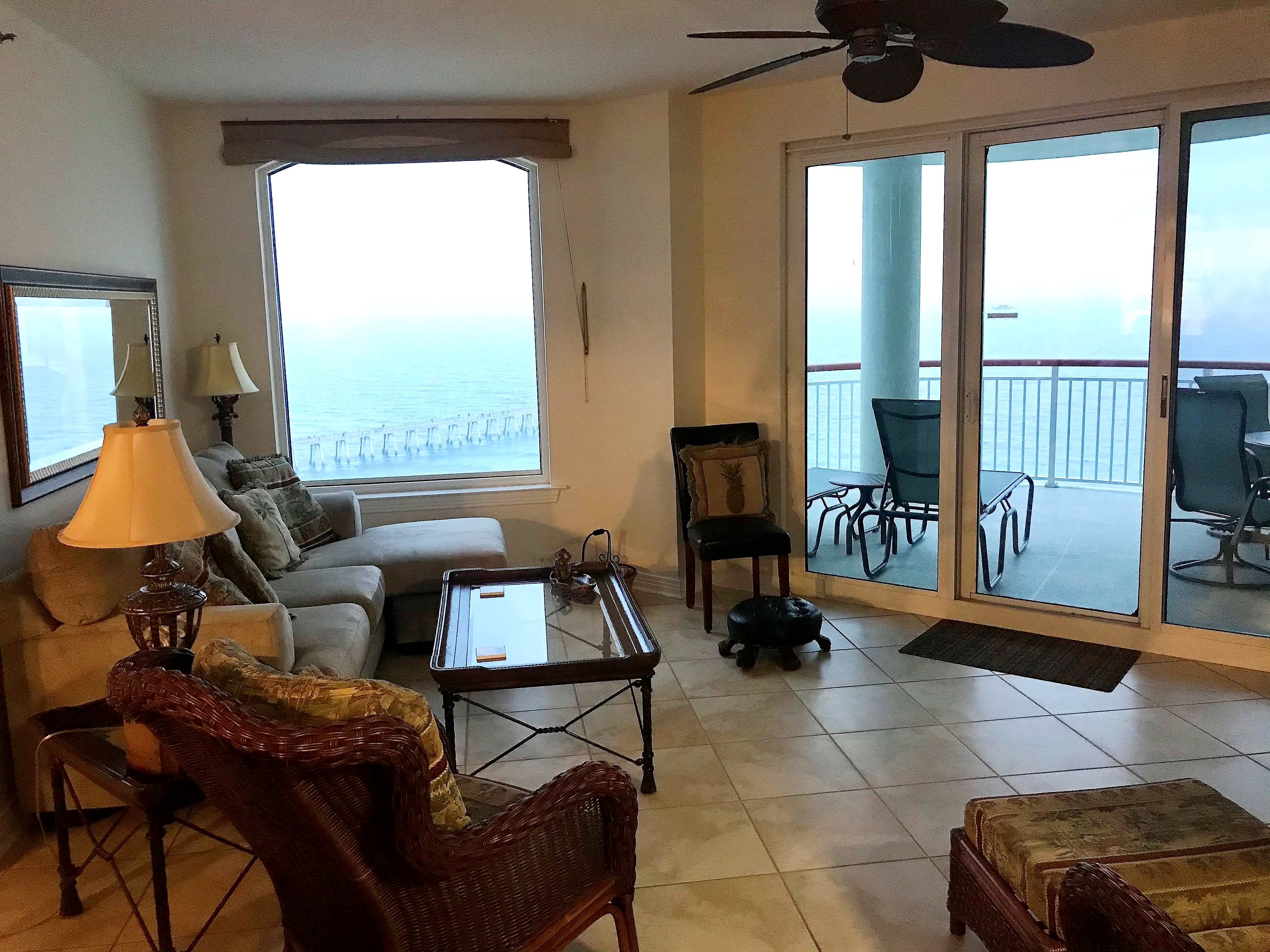 Another Great View from the Penthouse Family Room on Your Lounger by the window