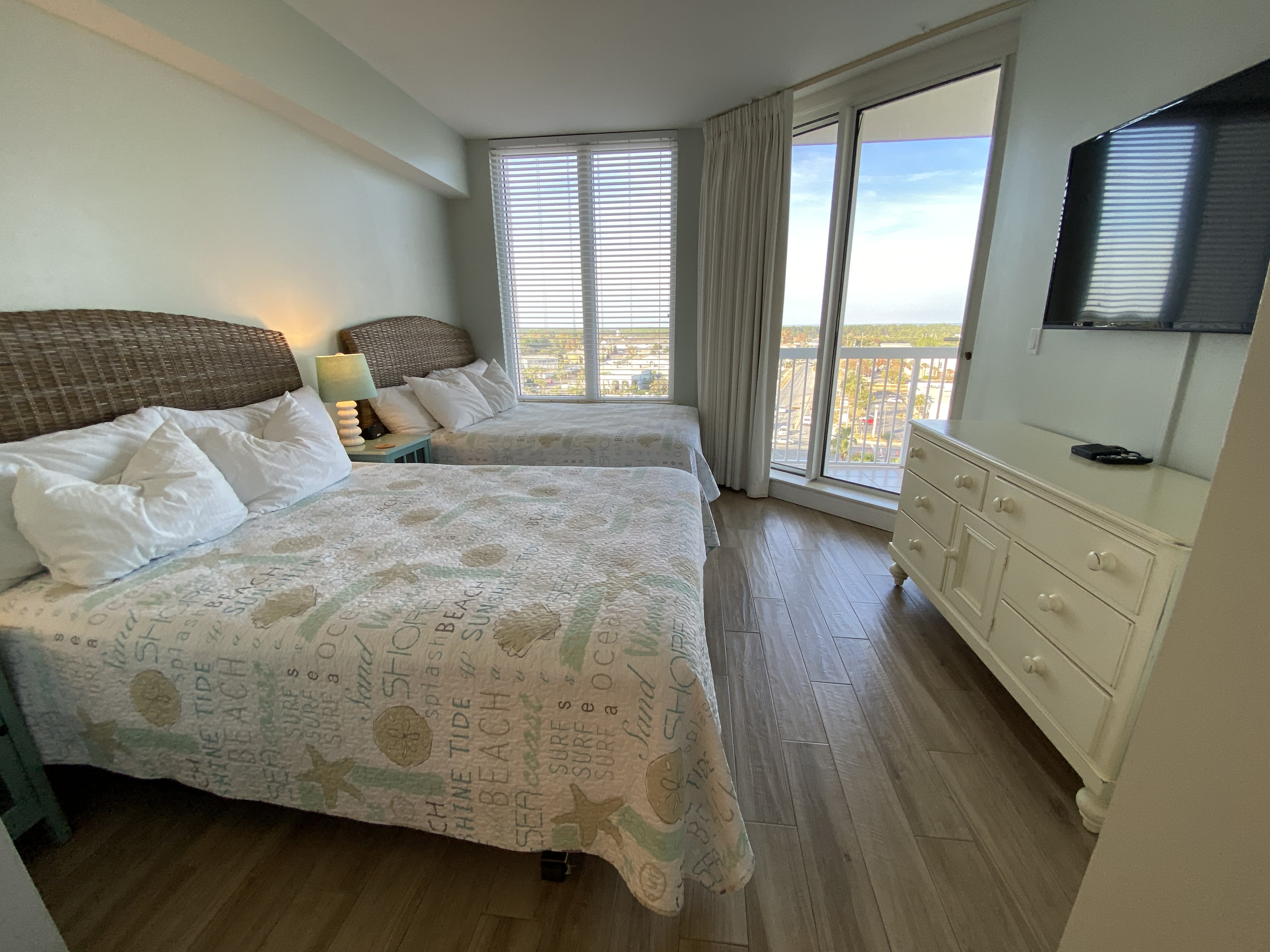 Bdrm 3- Two adult length queen sized beds, 50 inch Tv.