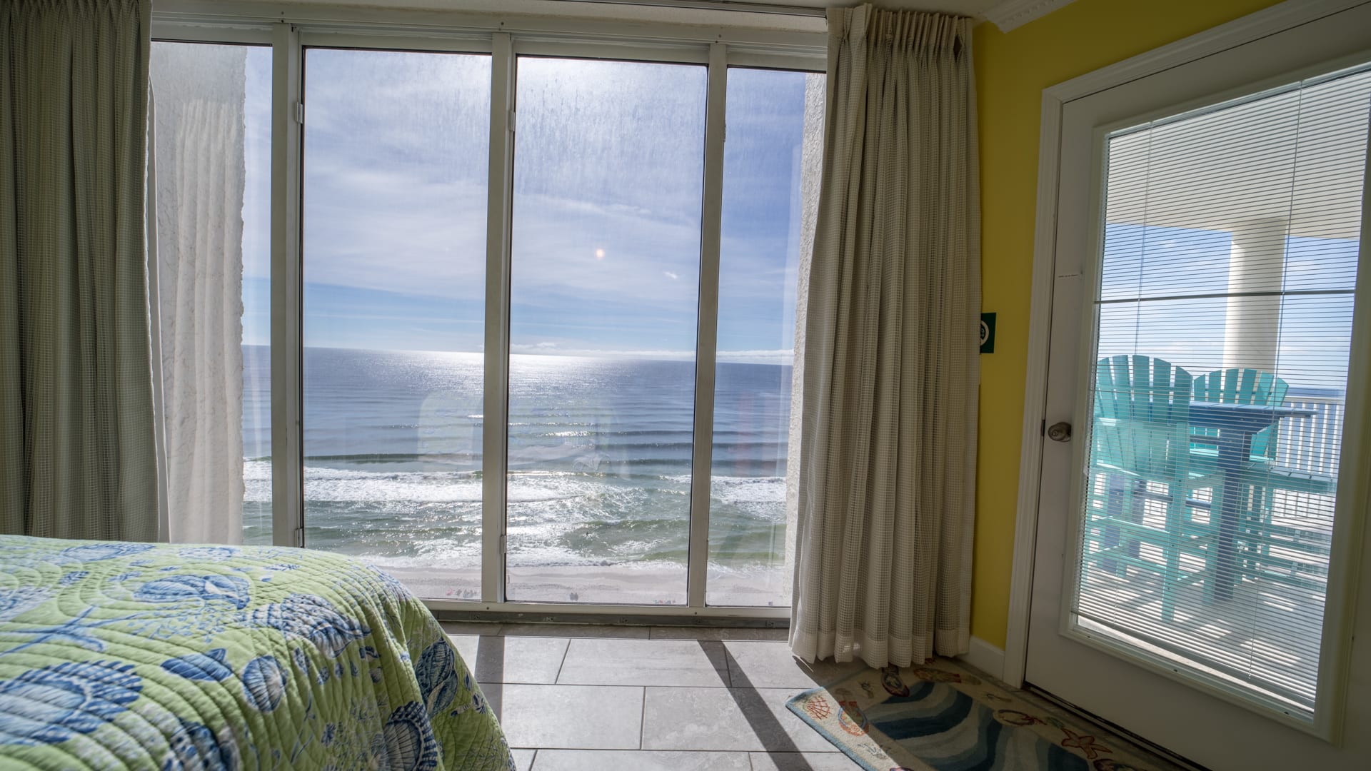 Door in each bedroom opens to the balcony. Ocean view from everywhere!