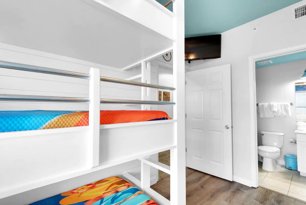 Bunk room has 3rd bathroom