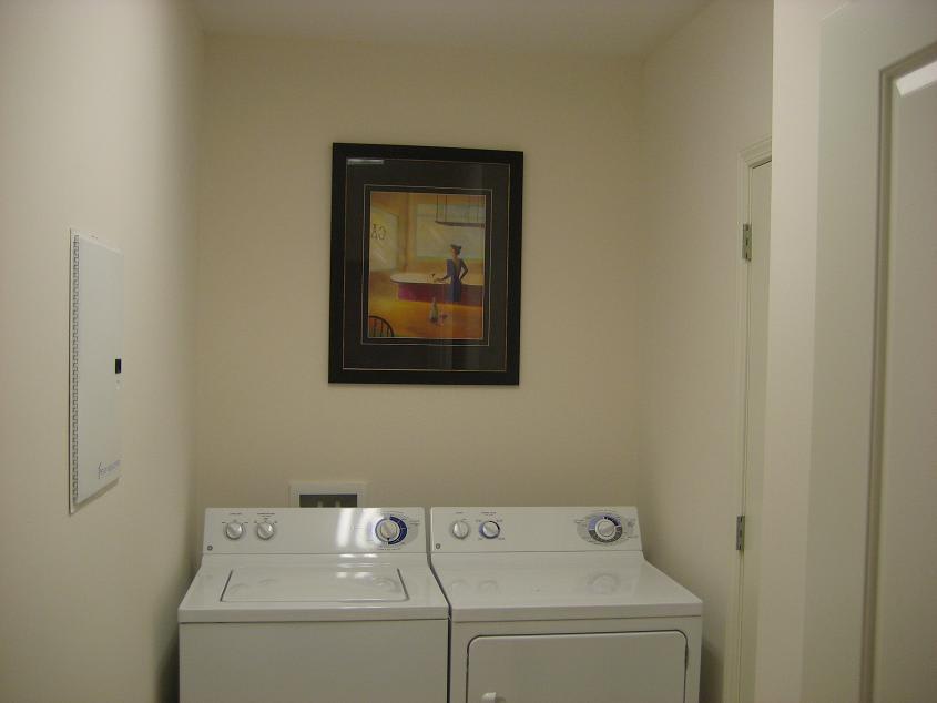Laundry Room with full size Washer &amp; Dryer