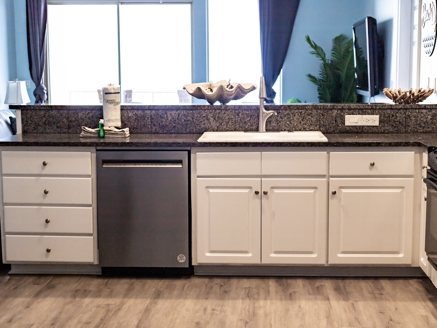 Leave the dishes to the dishwasher.  Newly installed