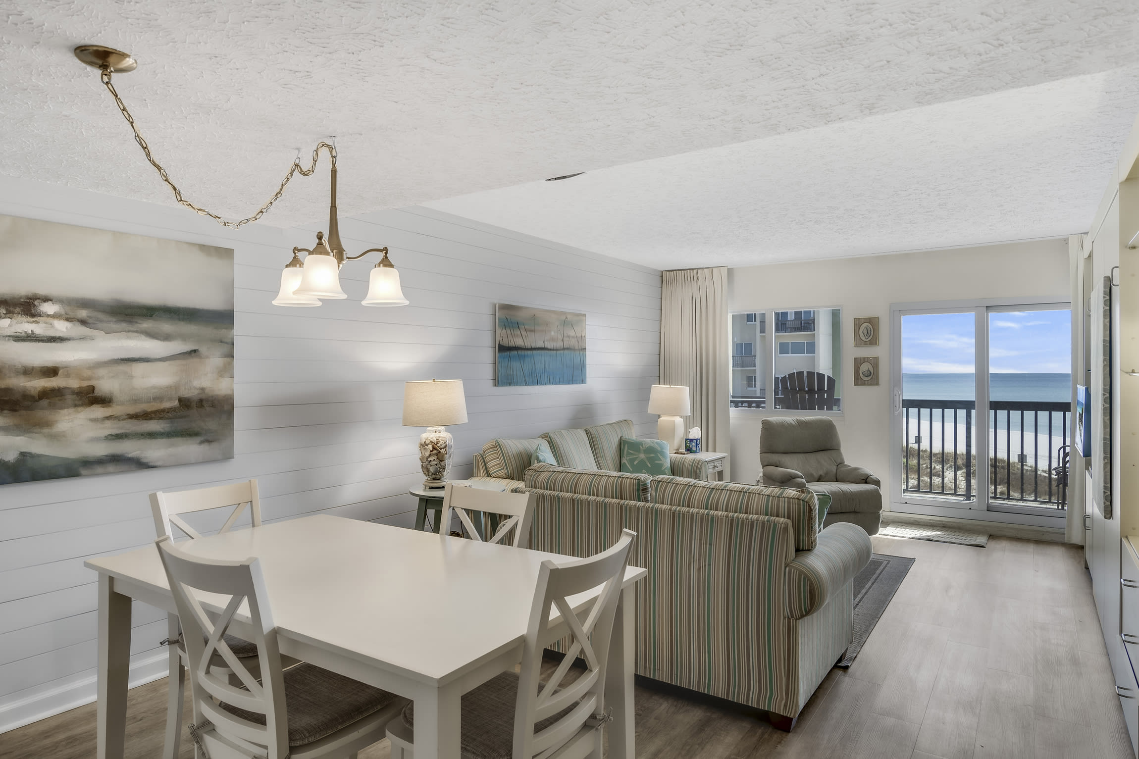 dining room and living room