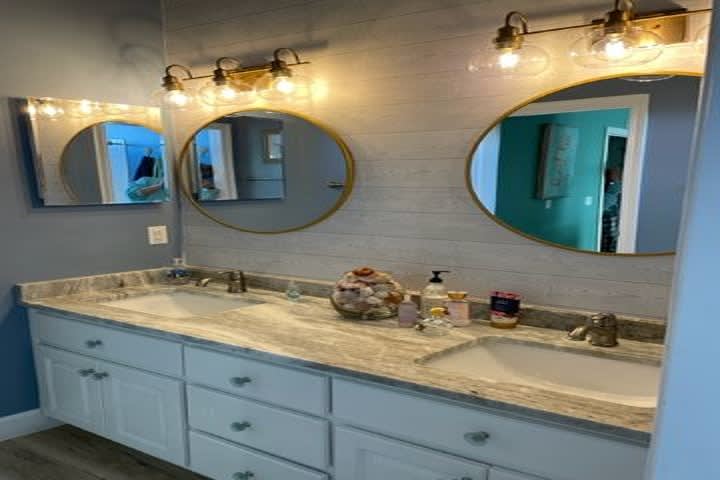 Master Bath with double sinks