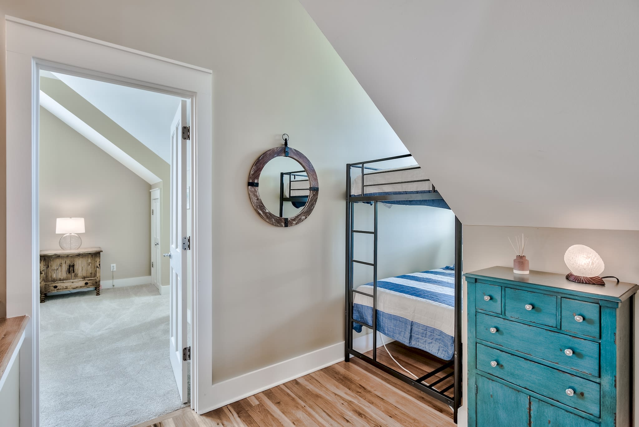 2nd floor with twin bunk bed area