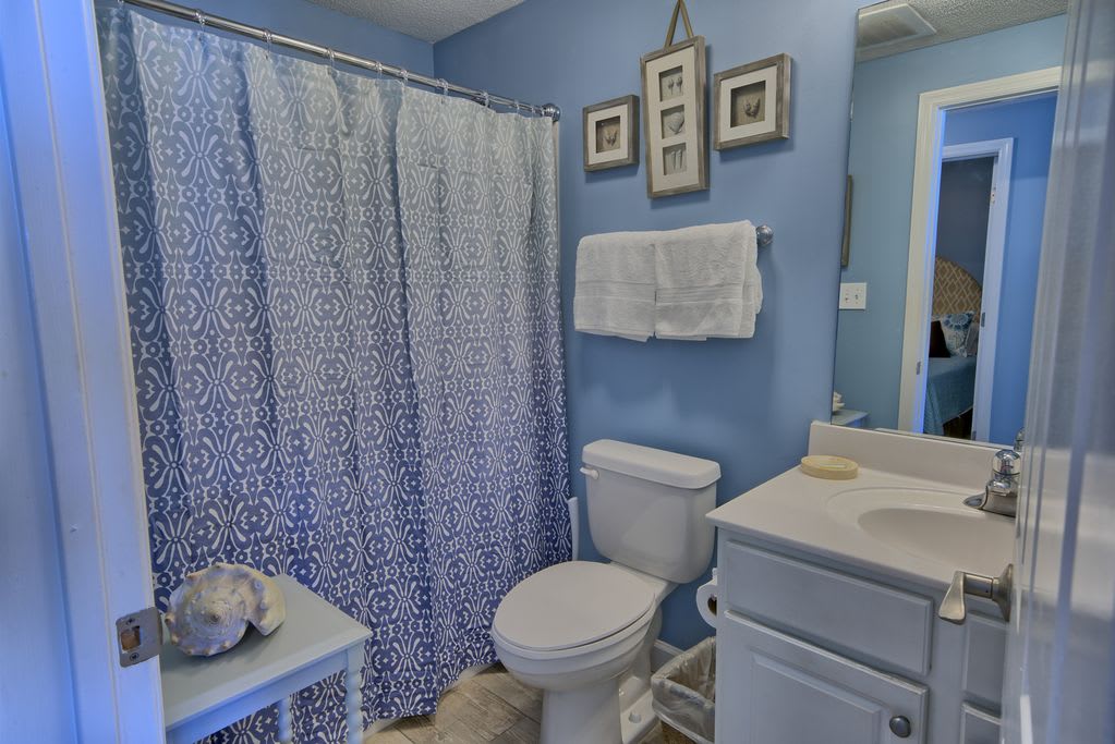 Guest bath with shower/tub combination!