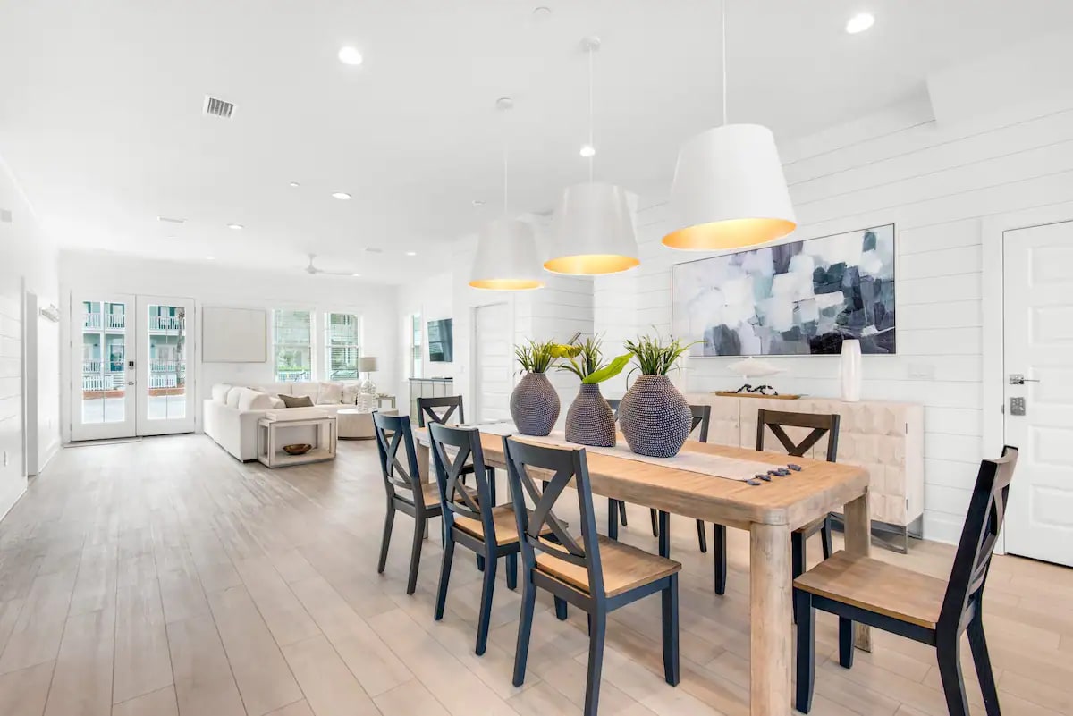 Nautilus-11 massive! With over 4,800 interior square feet plus multiple levels of outdoor living space, Nautilus offers plenty of "elbow room" for your large group.