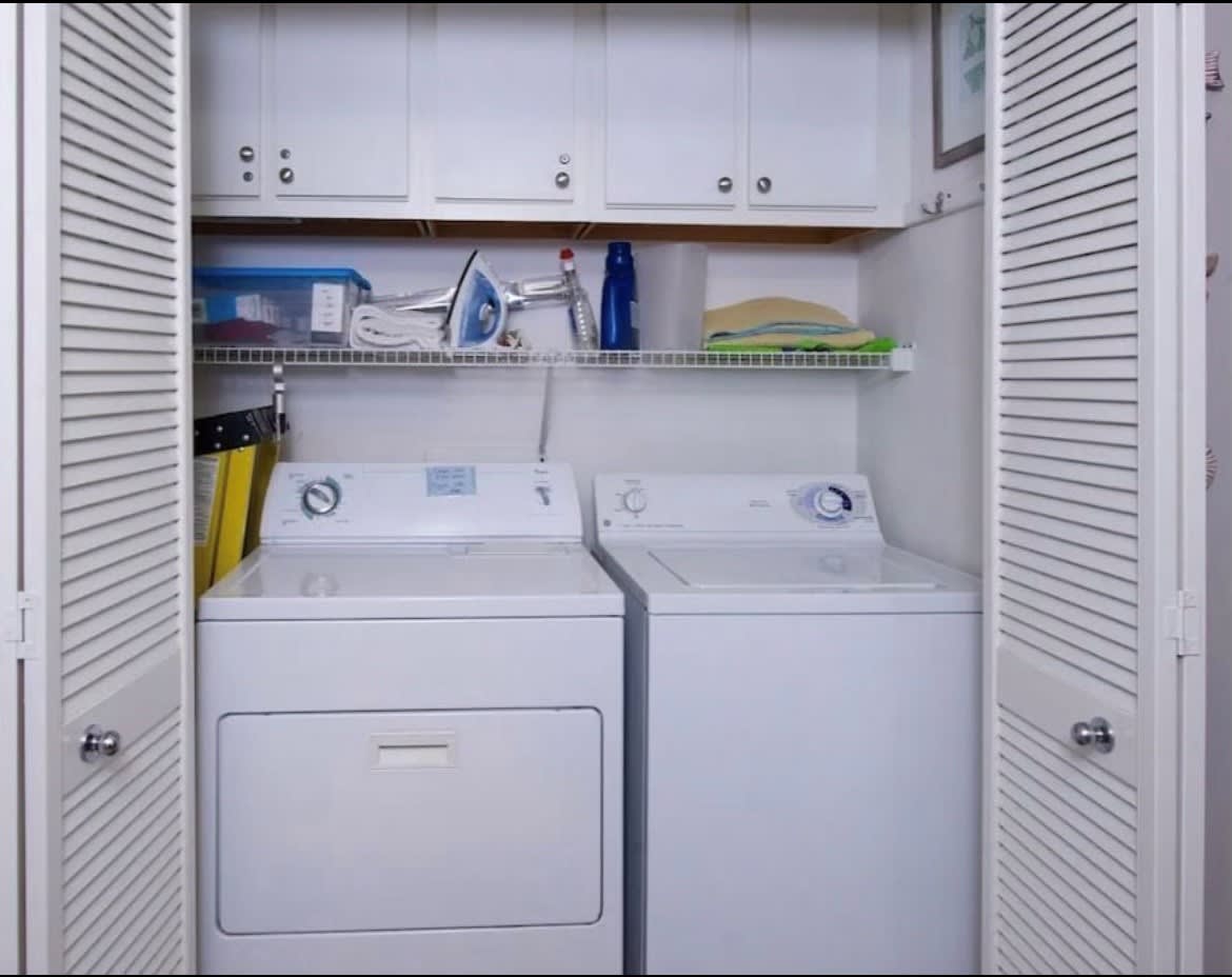 Full size washer and dryer. 