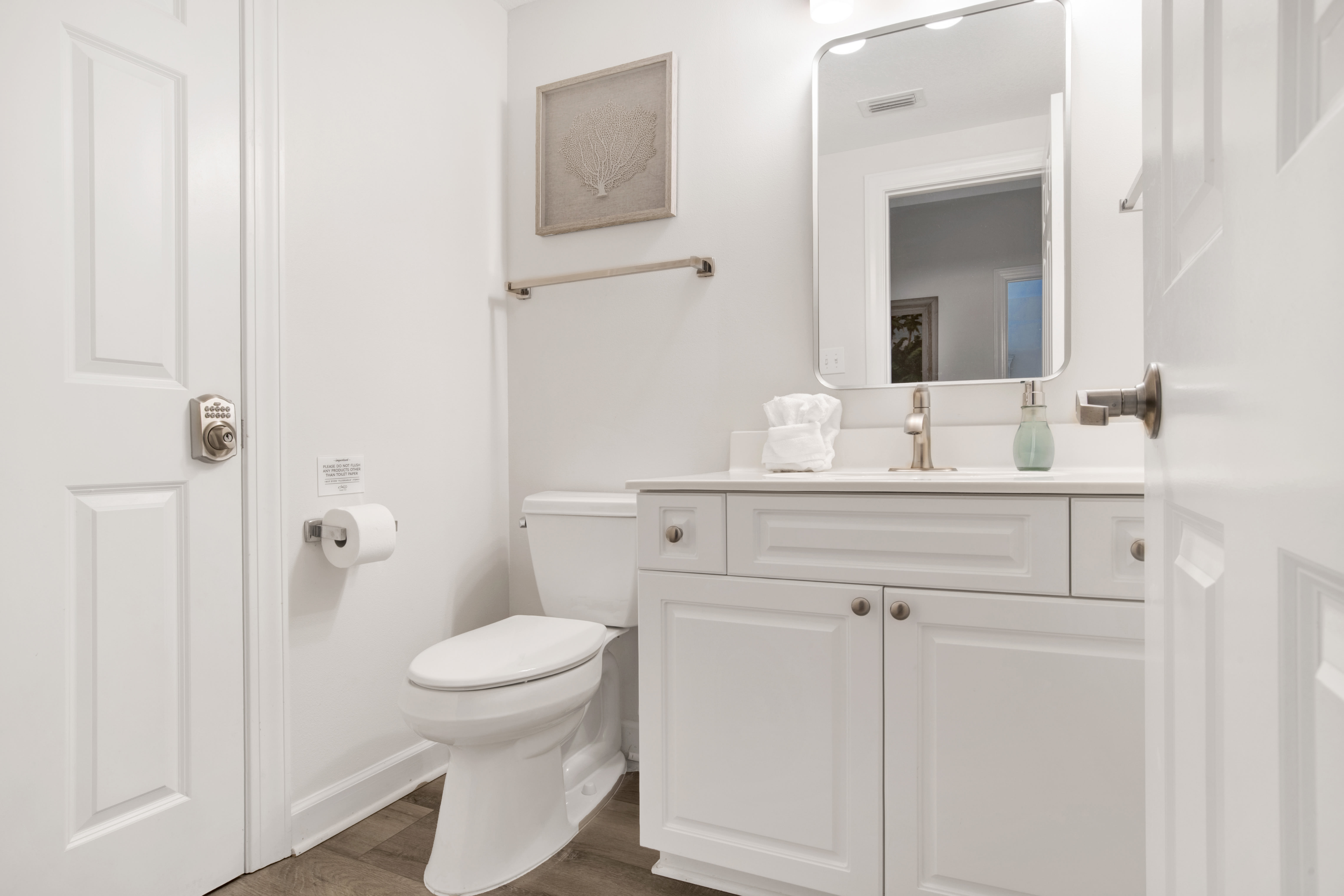 Half bath off main hallway