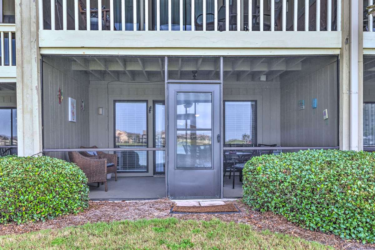 Patio entrance from back