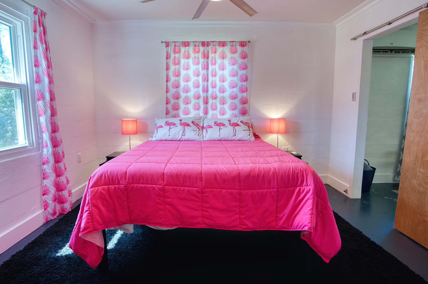 Pink Flamingo Queen Bedroom
