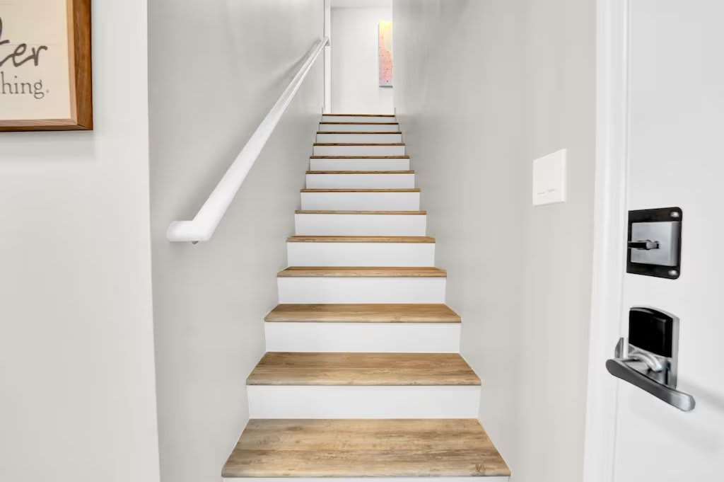 Both bedrooms are Upstairs to make for a quiet nights rest.