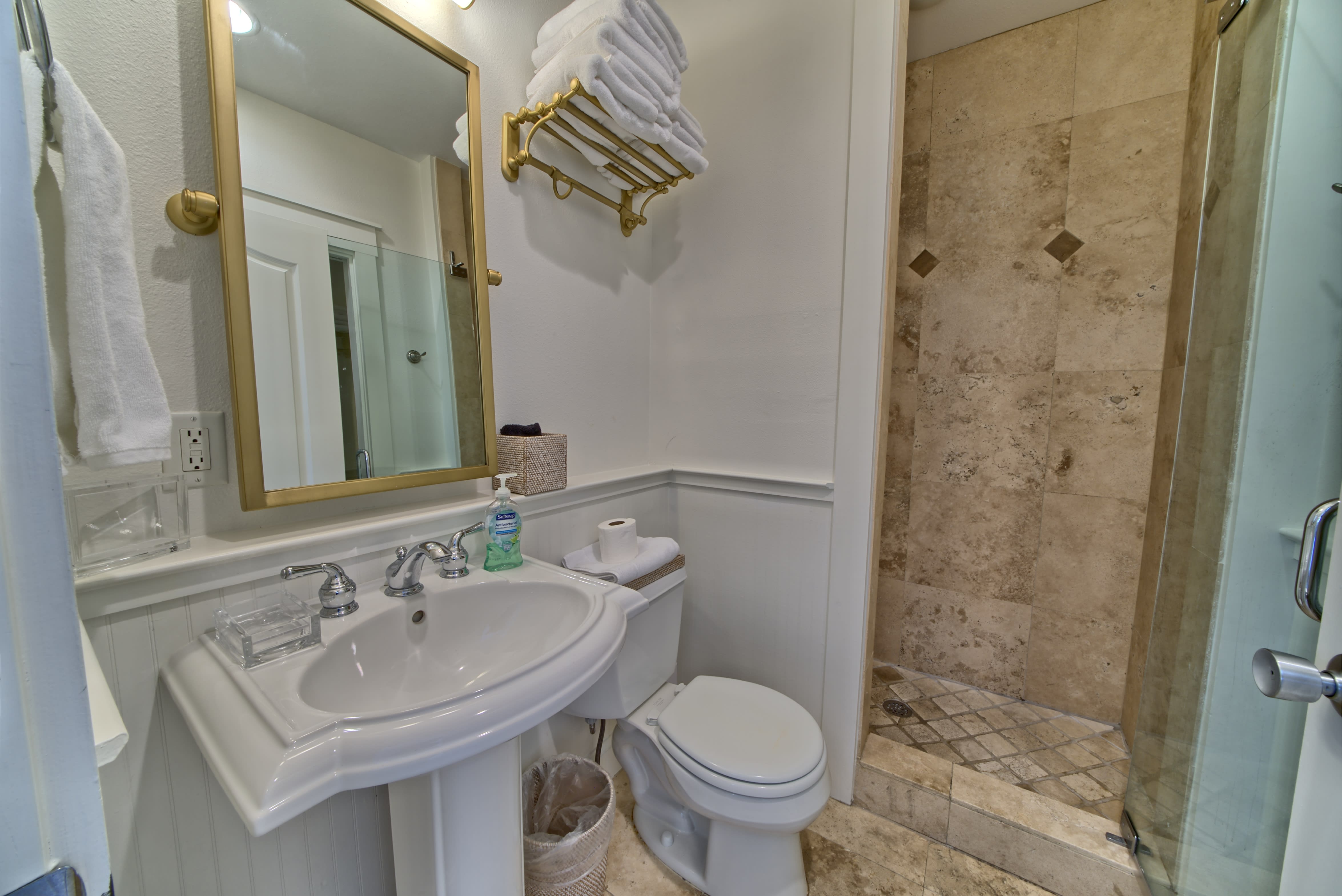 First Floor Bathroom w/ walkin shower!