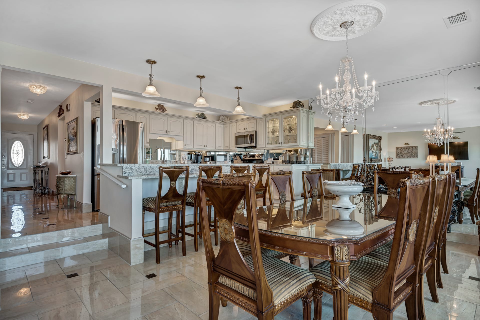 View of Dining Room looking towards Kitchen