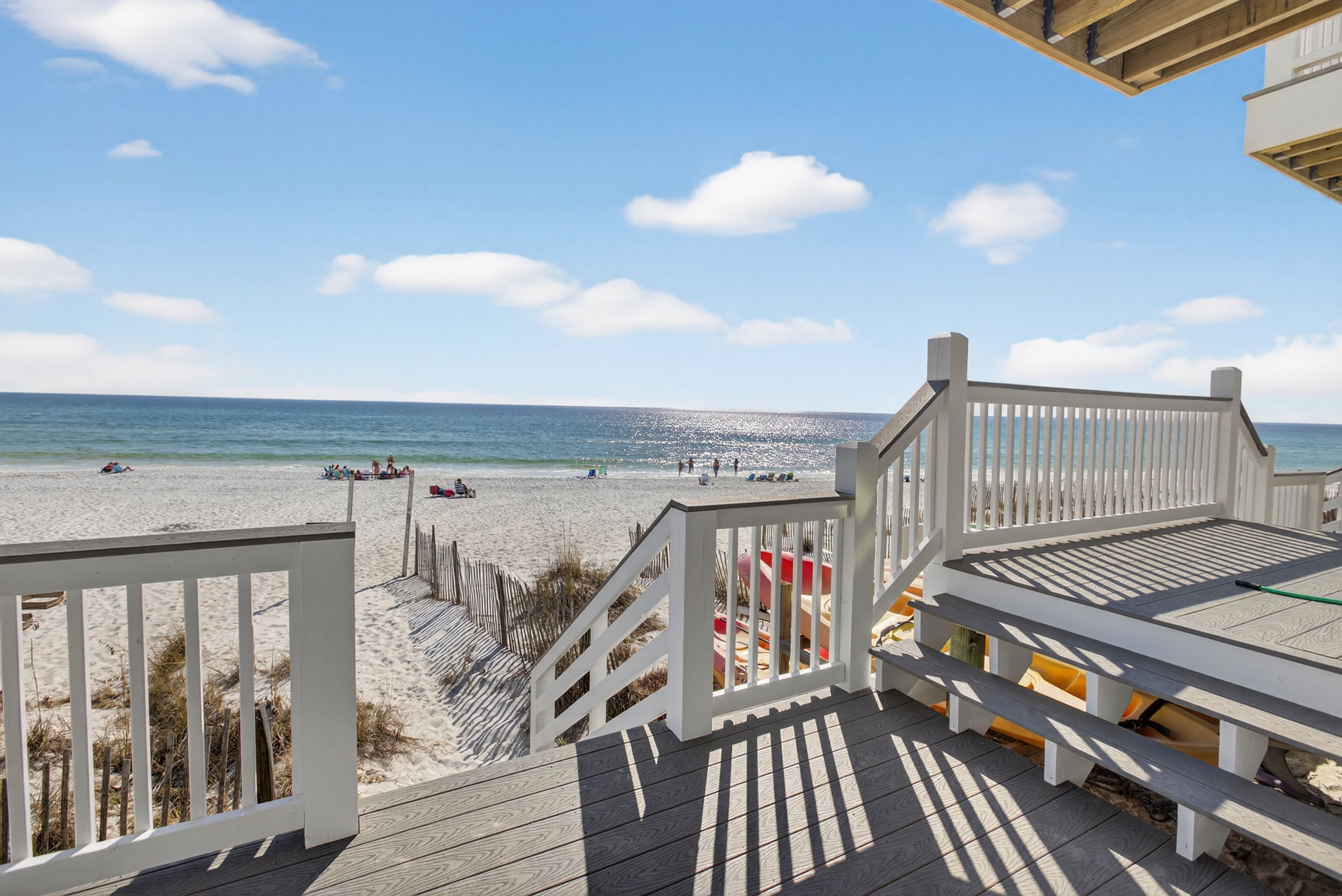 Direct beach access - 2 chairs and 1 umbrella set up for you daily 