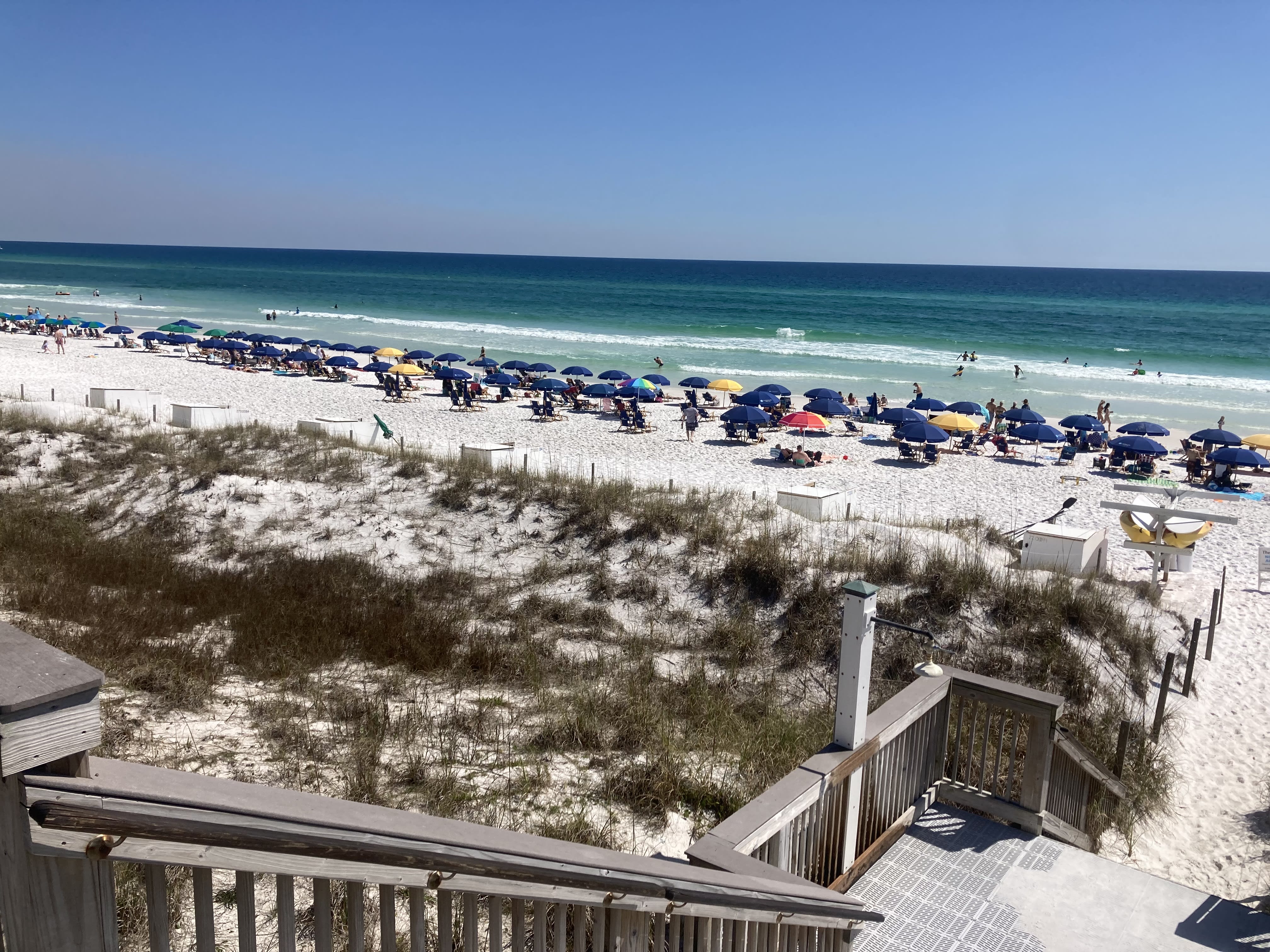 Our private beach for the use of guests only, beach service also provided for 2