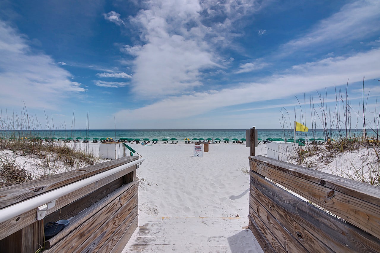Your private beach access is only a boardwalk away.