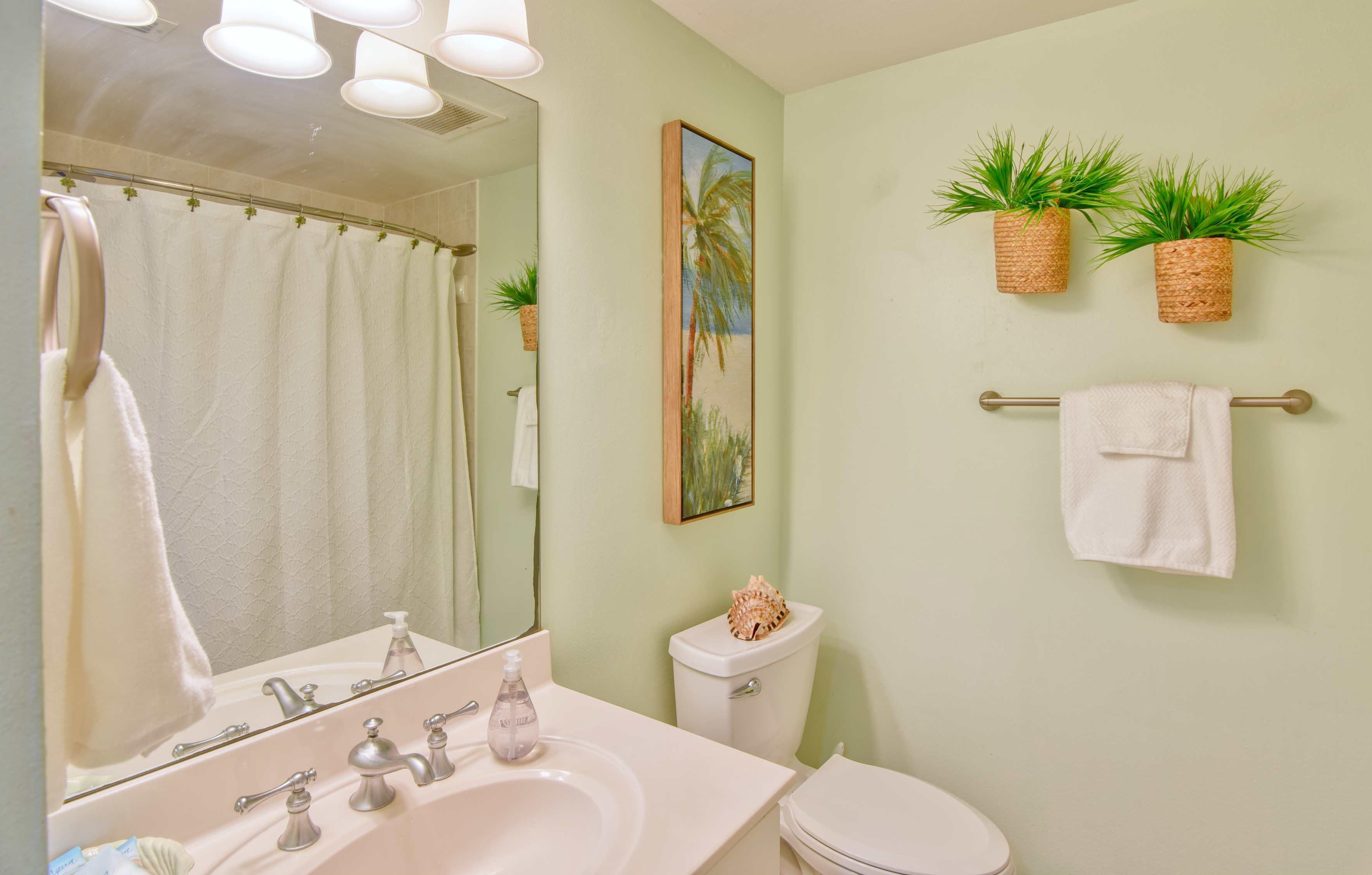 Guest bathroom with tub/shower combo