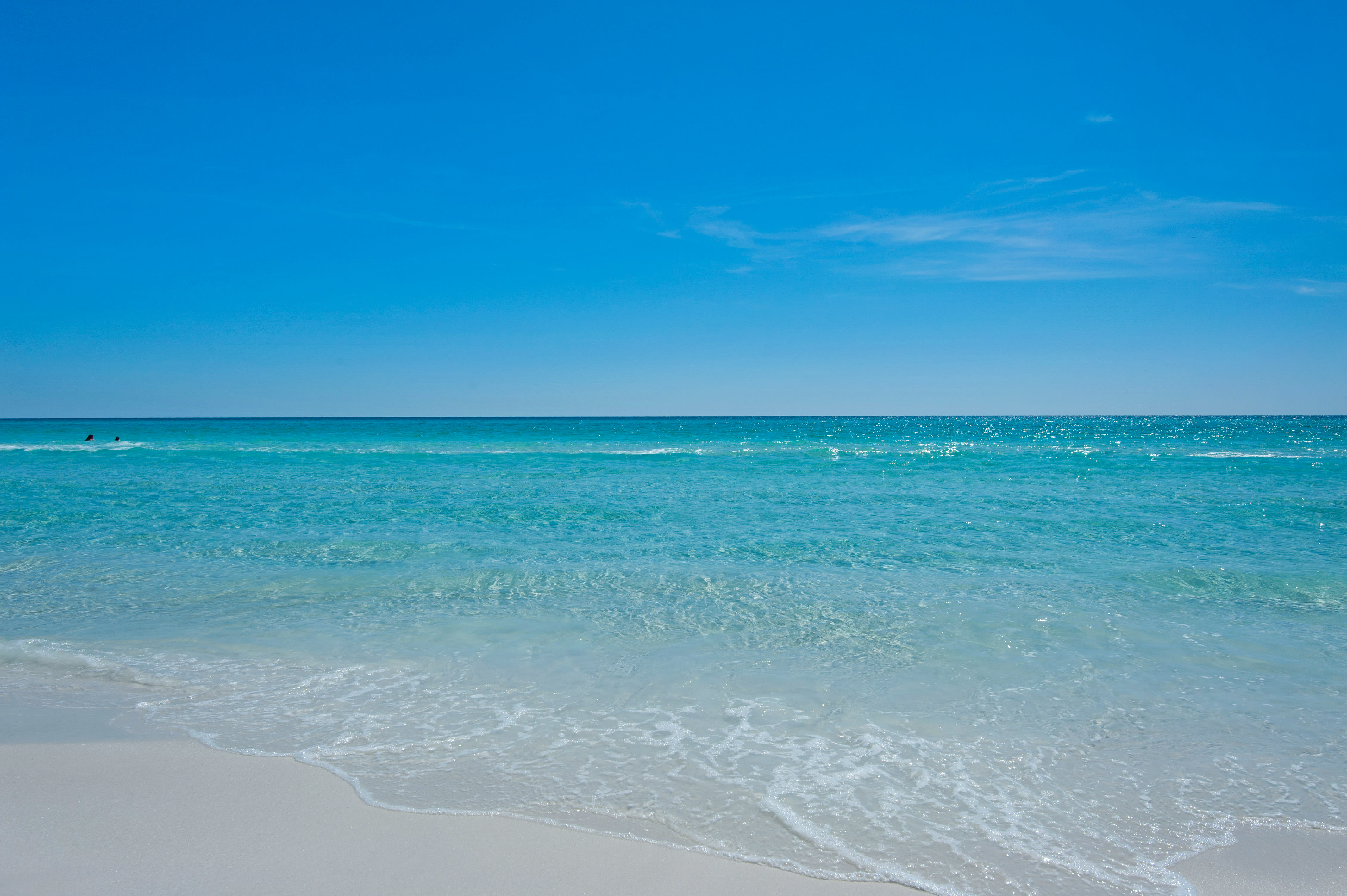 View from the private beach