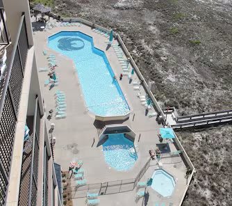Large pool complete with a kiddie pool for our youngest guests! 