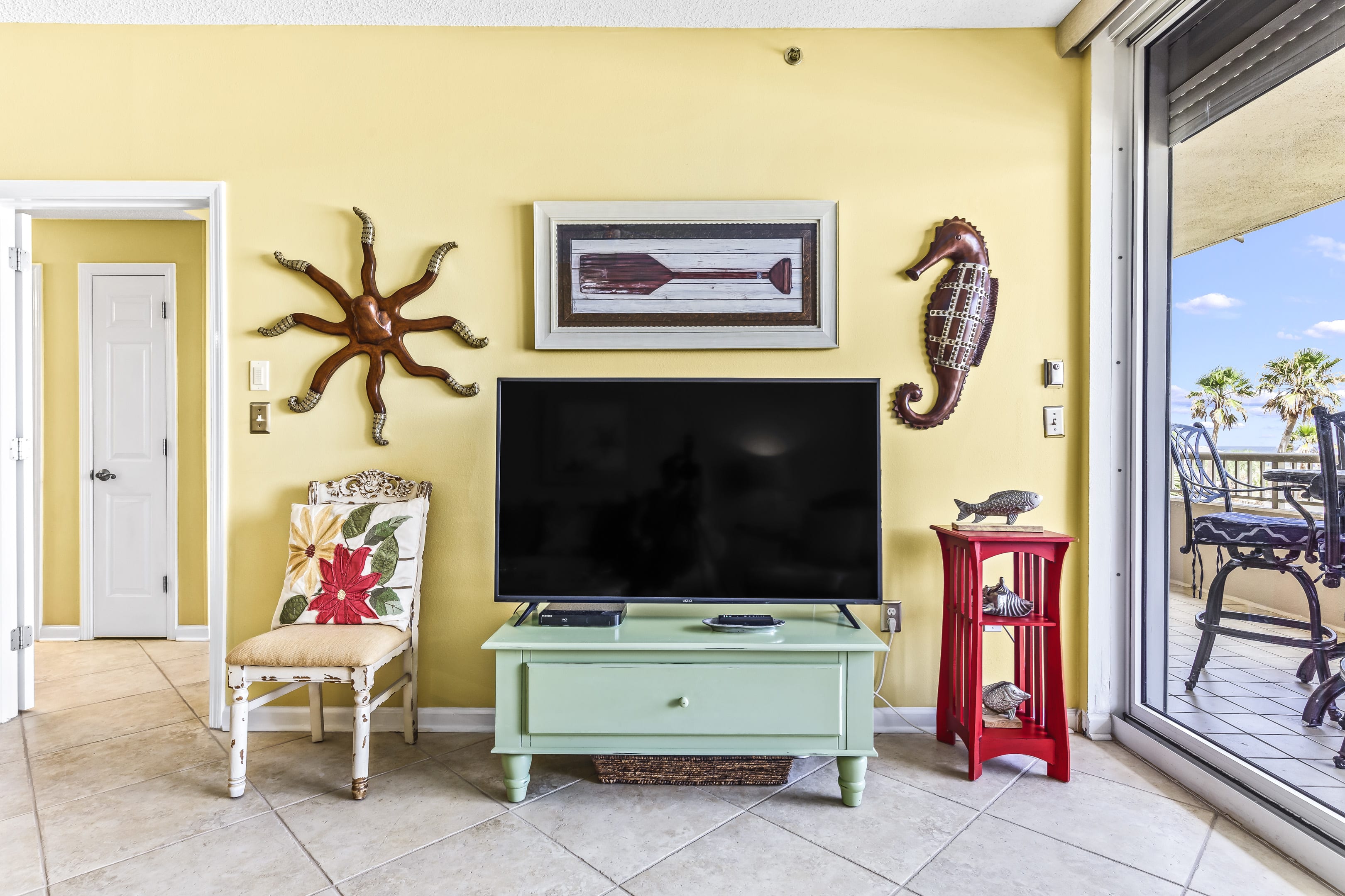 New 65" smart TV in the living room