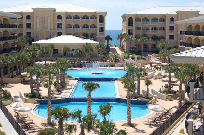 Beautiful 3 tiered pool, one of 2 pools at Adagio!