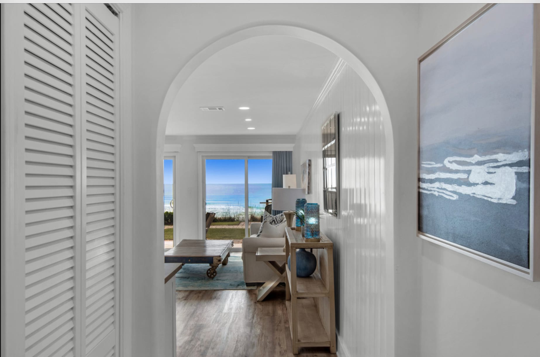 Hall looking into paradise