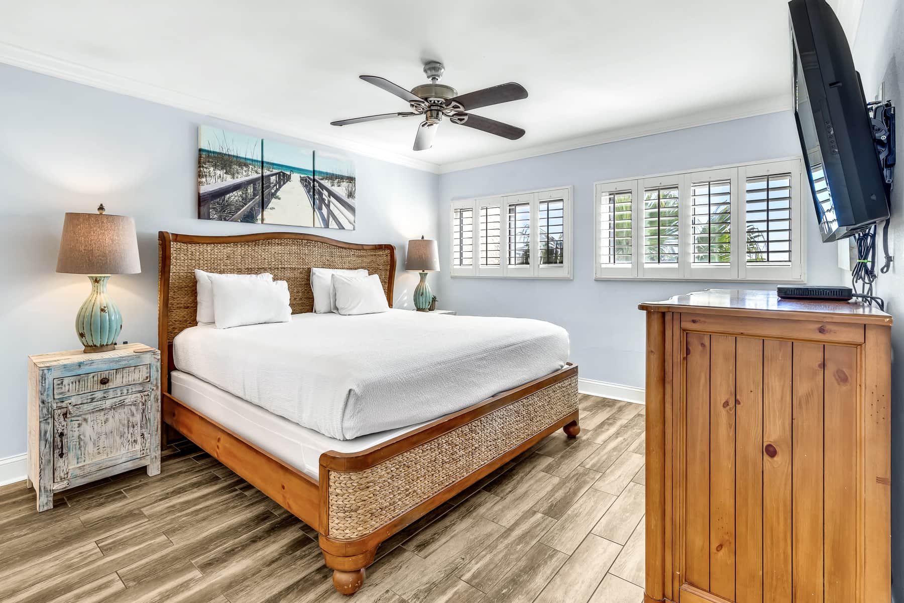 Professionally decorated Master suite