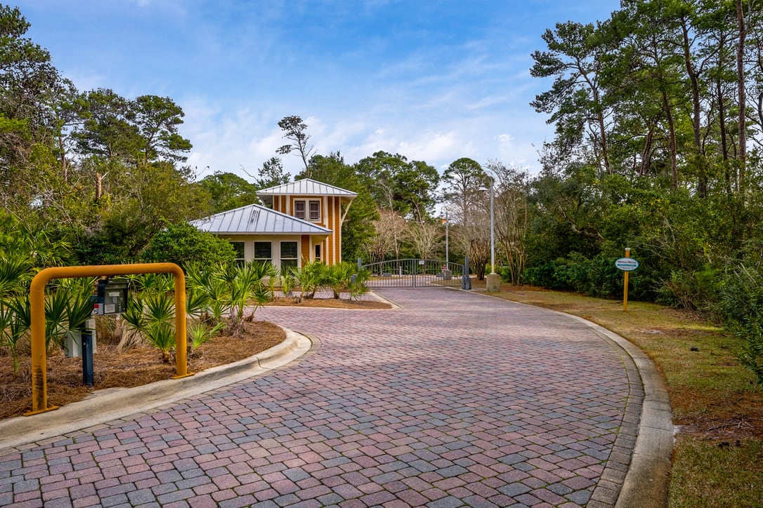 Entrance to our gated BEAUTIFUL 64 unit resort.  