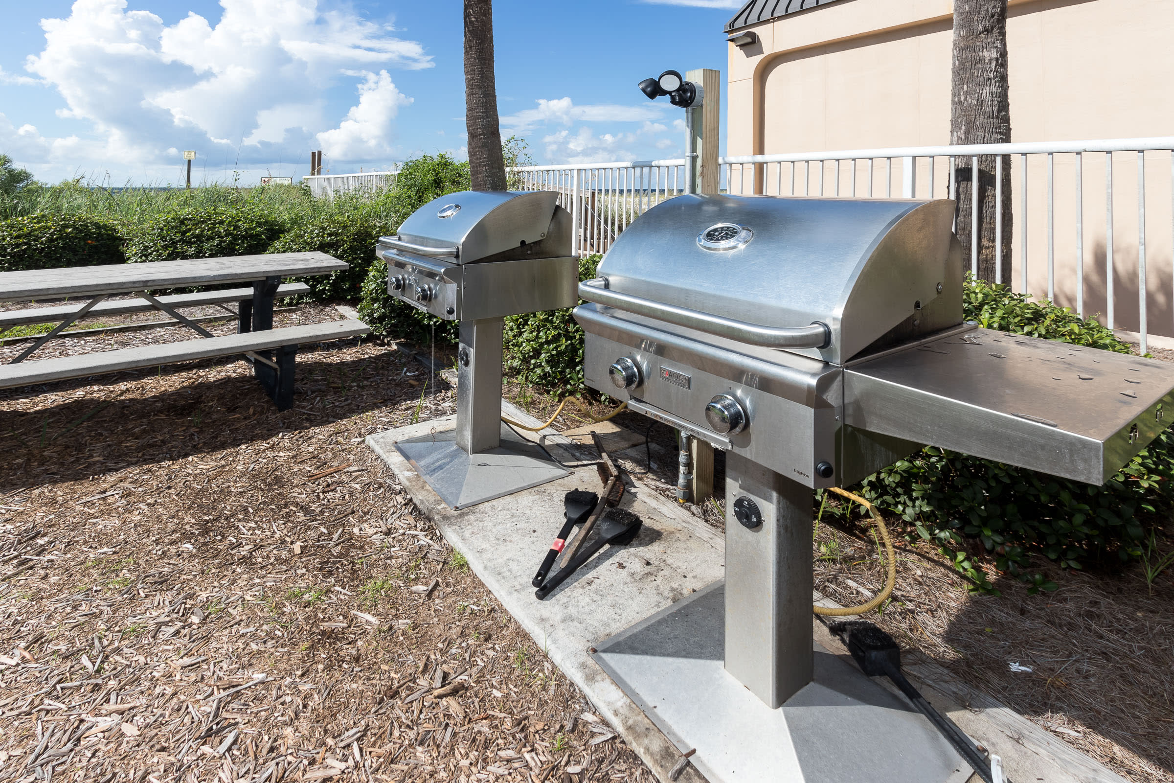 Summer Place has the only beachfront grilling area &amp; new commercial gas grills.