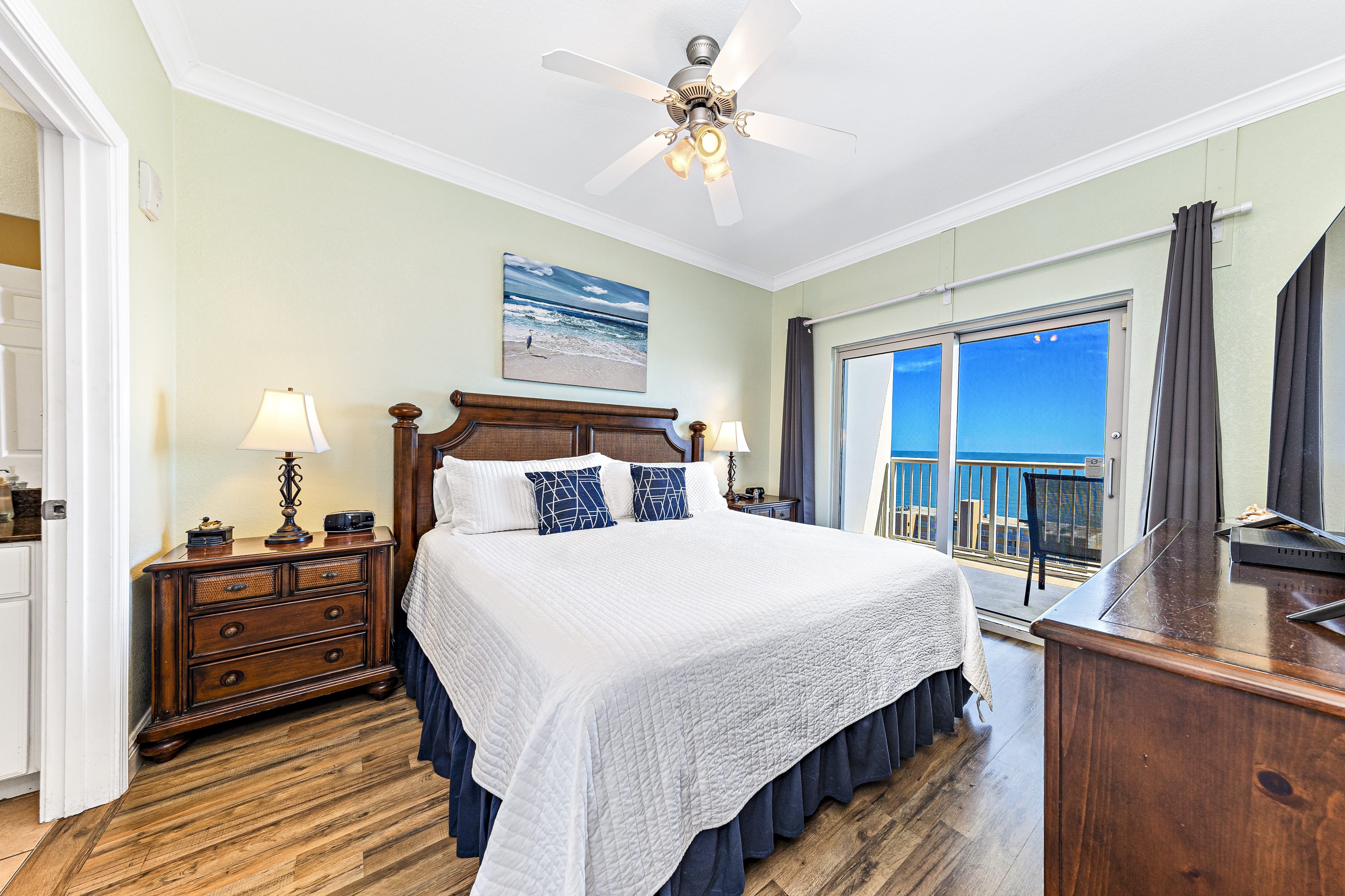 Primary room with king bed