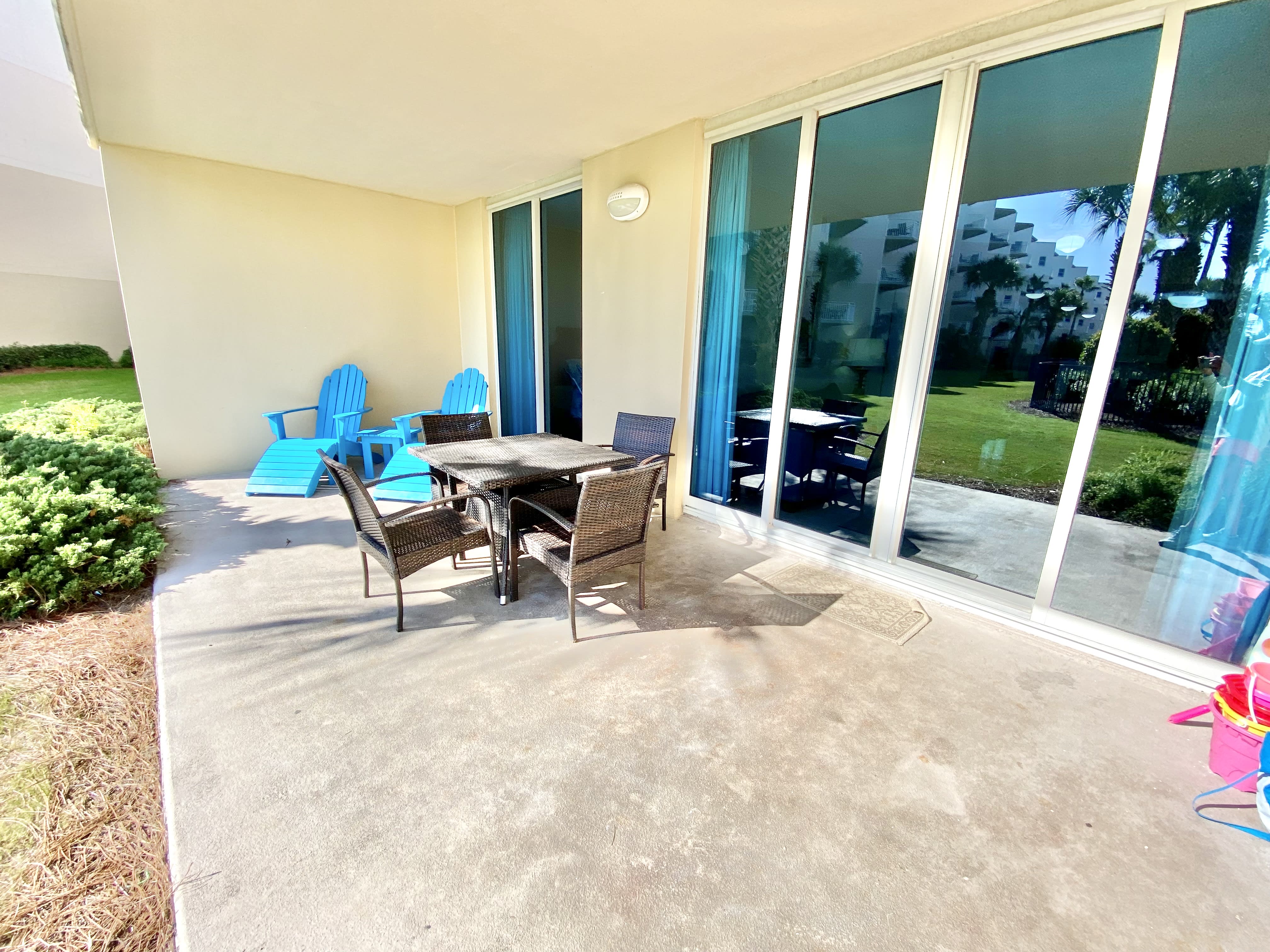 Side view from large patio.