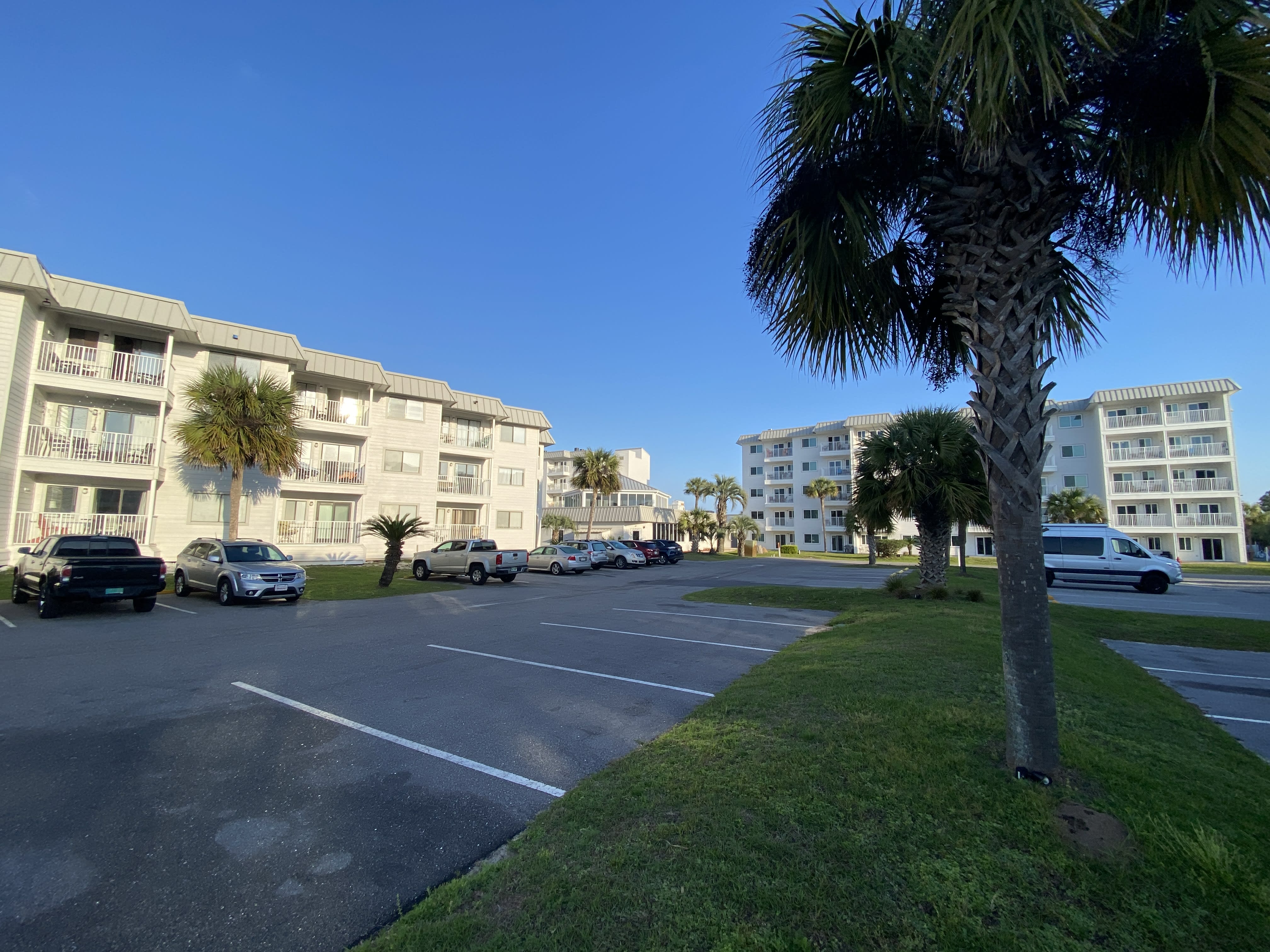 Parking in front of our building 